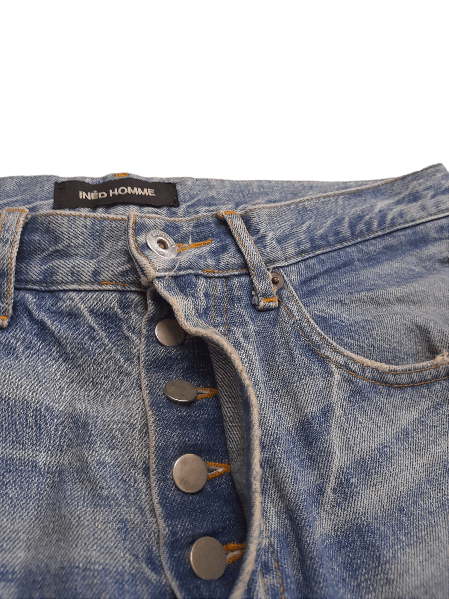 Japanese Brand × Yohji Yamamoto INED Homme by Yohji Yamamoto Denim (E361) Size US 32 / EU 48 - 4 Thumbnail