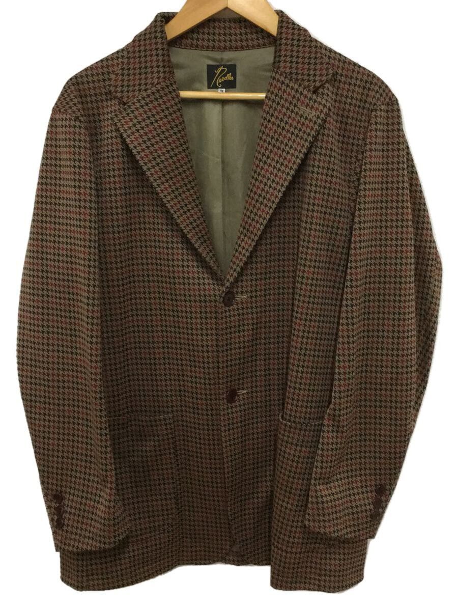 Light Jackets Brown Houndstooth Check Tailored Polyester