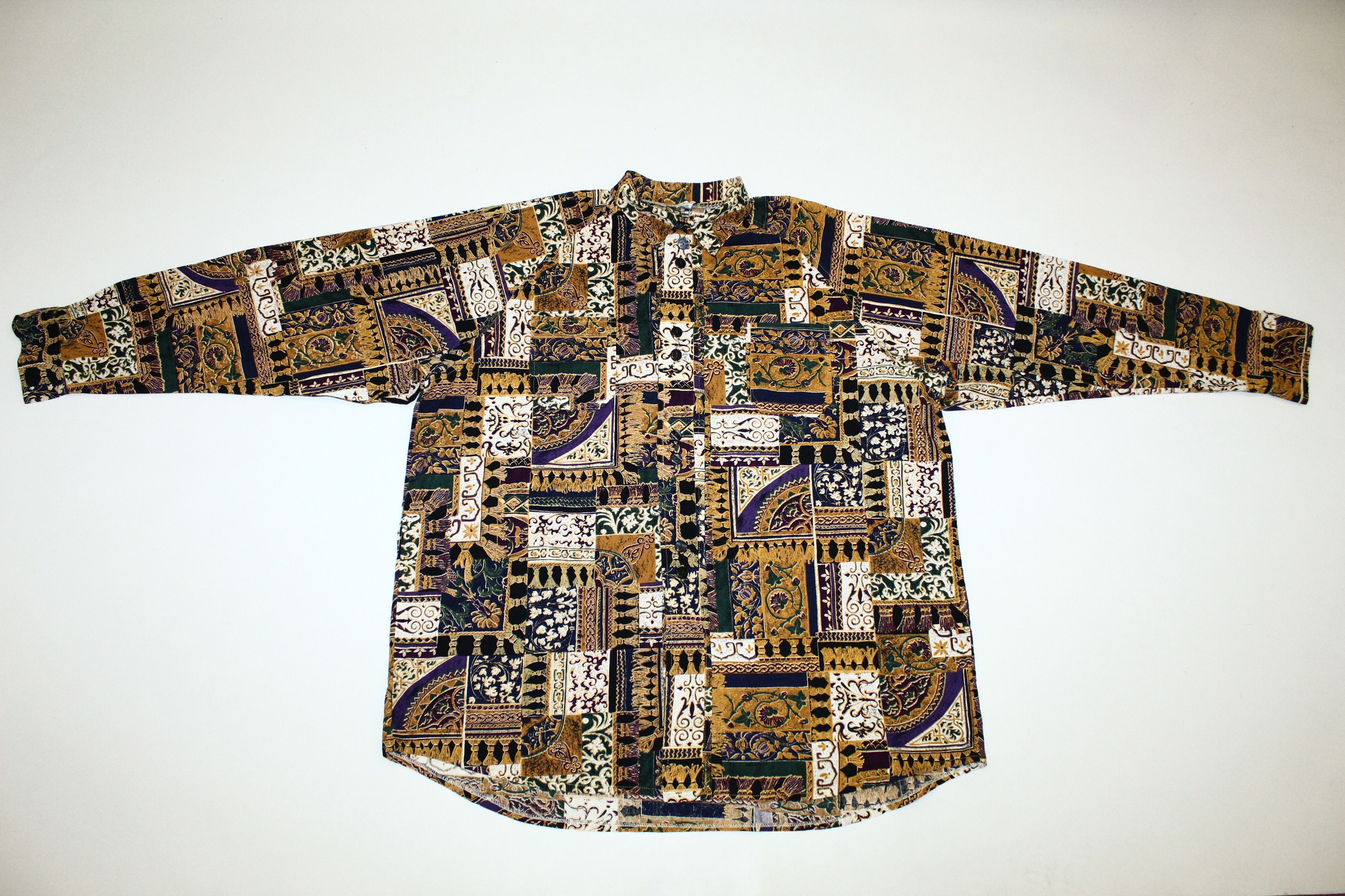Topman Vtg UK Topman Baroque Artwork Woven Shirt Size US XXL / EU 58 / 5 - 2 Thumbnail