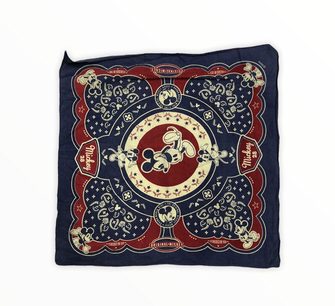 Vintage Mickey Mouse Cartoon Handkerchief/ Scarf