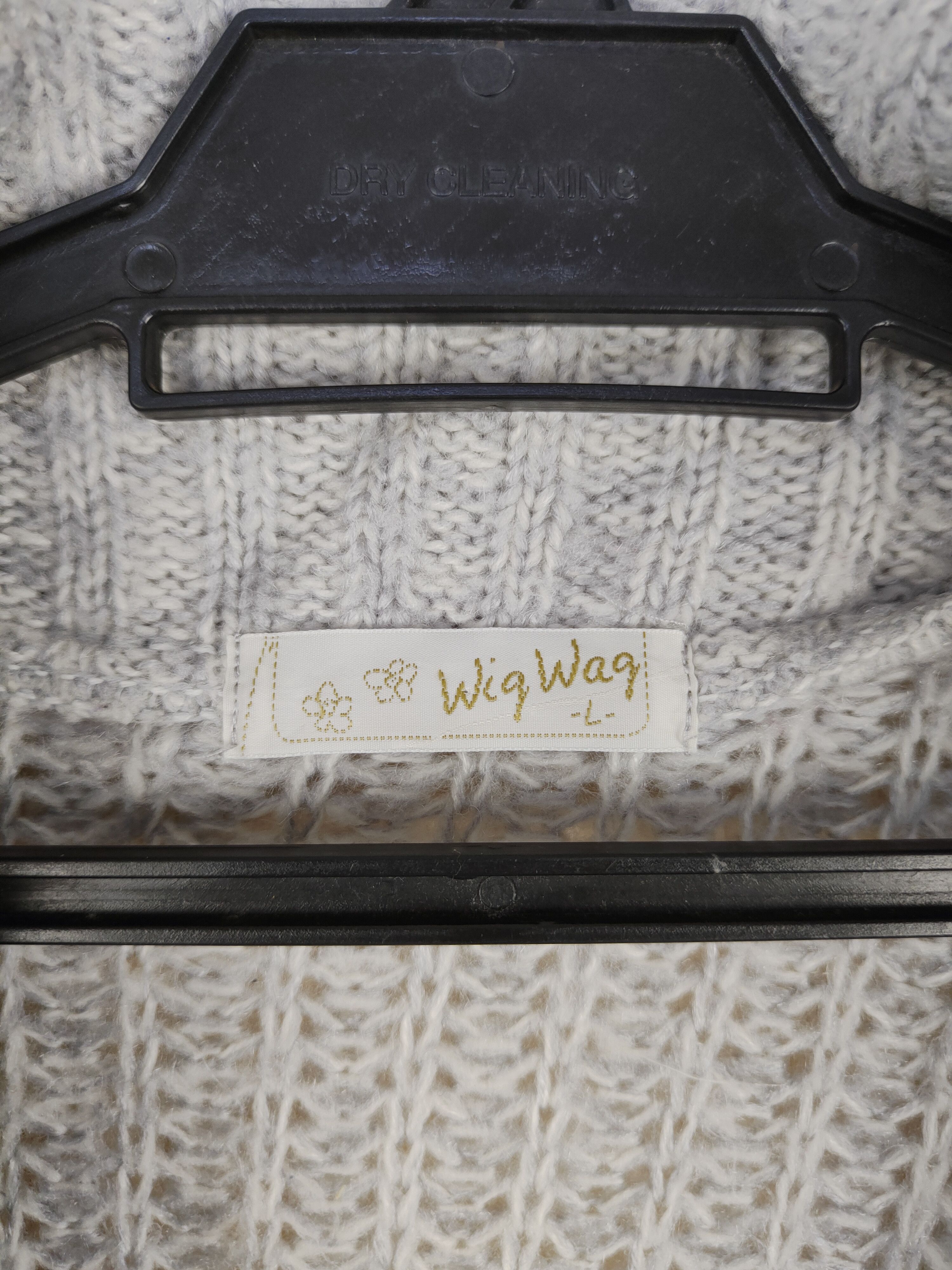 Aran Isles Knitwear Wig Wag Gray Cardigan aran isle cable knitwear #S309 Size US M / EU 48-50 / 2 - 8 Thumbnail