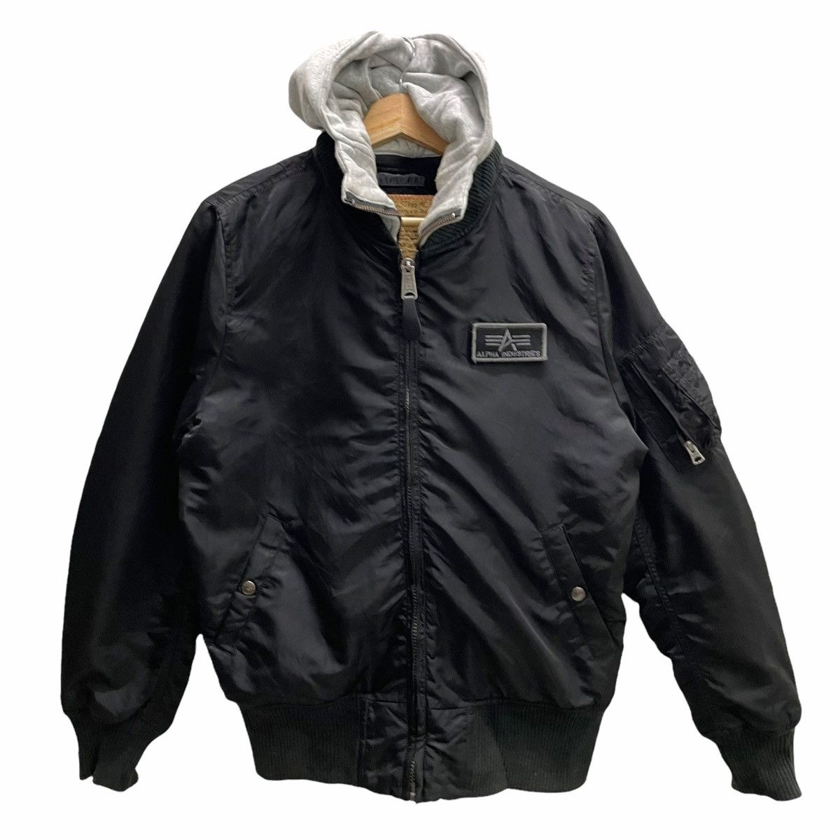 Alpha Industries 💥 ALPHA INDUSTRIES MA-1 MILITARY BOMBER HOODIE JACKET Size US M / EU 48-50 / 2 - 1 Thumbnail