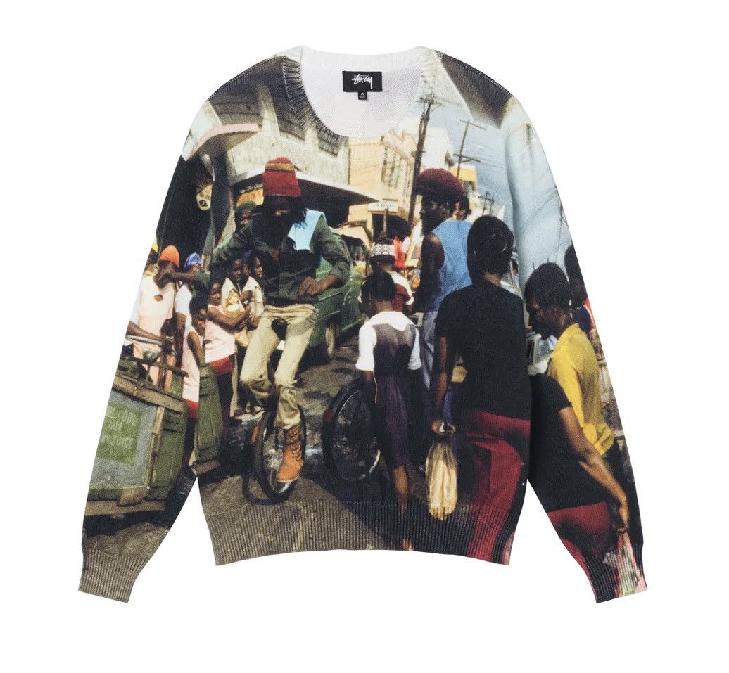 Stussy STÜSSY PETER TOSH PRINT SWEATER MEN'S SIZE LARGE | Grailed