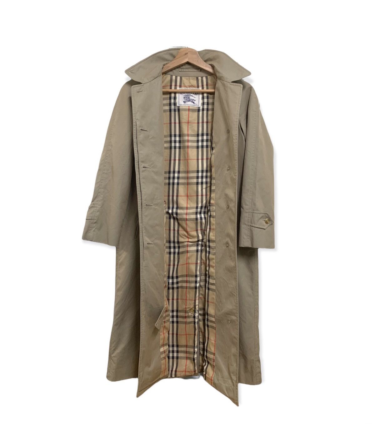 Burberry 🔥Vintage Burberry’s Prorsum Nova Check Trench Coat Size US M / EU 48-50 / 2 - 1 Thumbnail