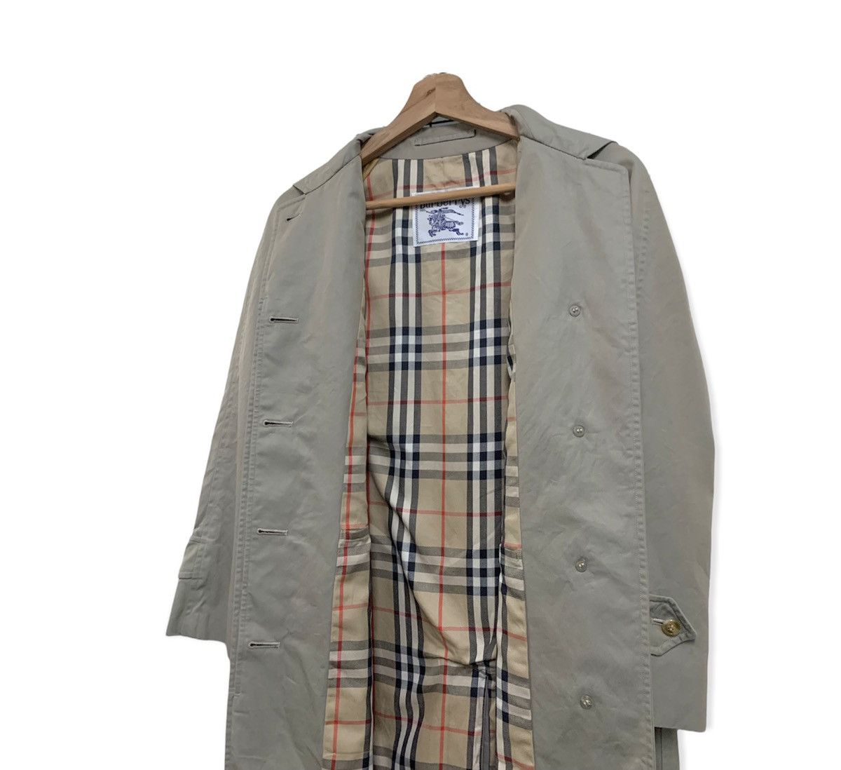 Burberry 🔥Vintage Burberry’s Prorsum Nova Check Trench Coat Size US M / EU 48-50 / 2 - 8 Thumbnail