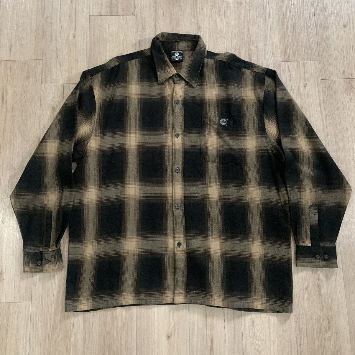 Vintage Rare Vintage Shadow Plaid Shirt Lowrider | Grailed