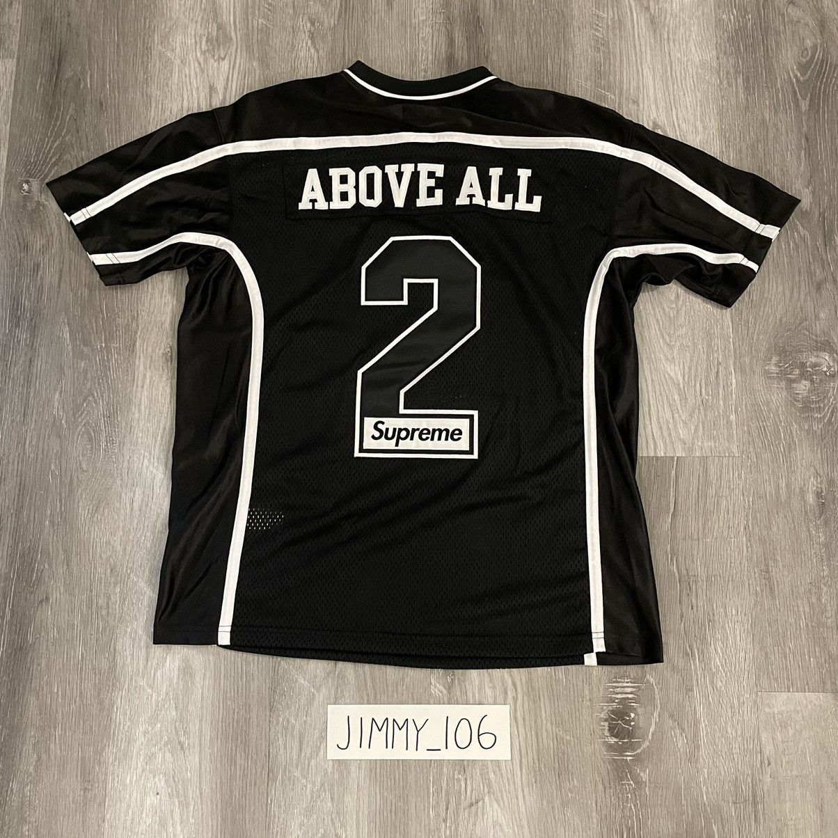 Supreme Supreme above all football jersey | Grailed