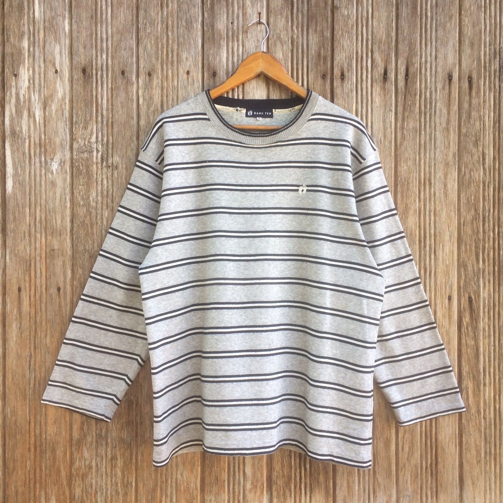 Hang Ten Hang Ten Striped Surfboards Surfer Sweatshirts Size US L / EU 52-54 / 3 - 1 Thumbnail
