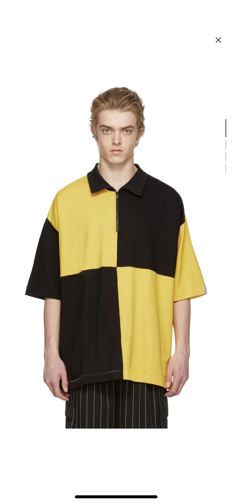 Etudes Black & Yellow Desert Check Polo, A$AP Rocky Testing Size US L / EU 52-54 / 3 - 5 Thumbnail