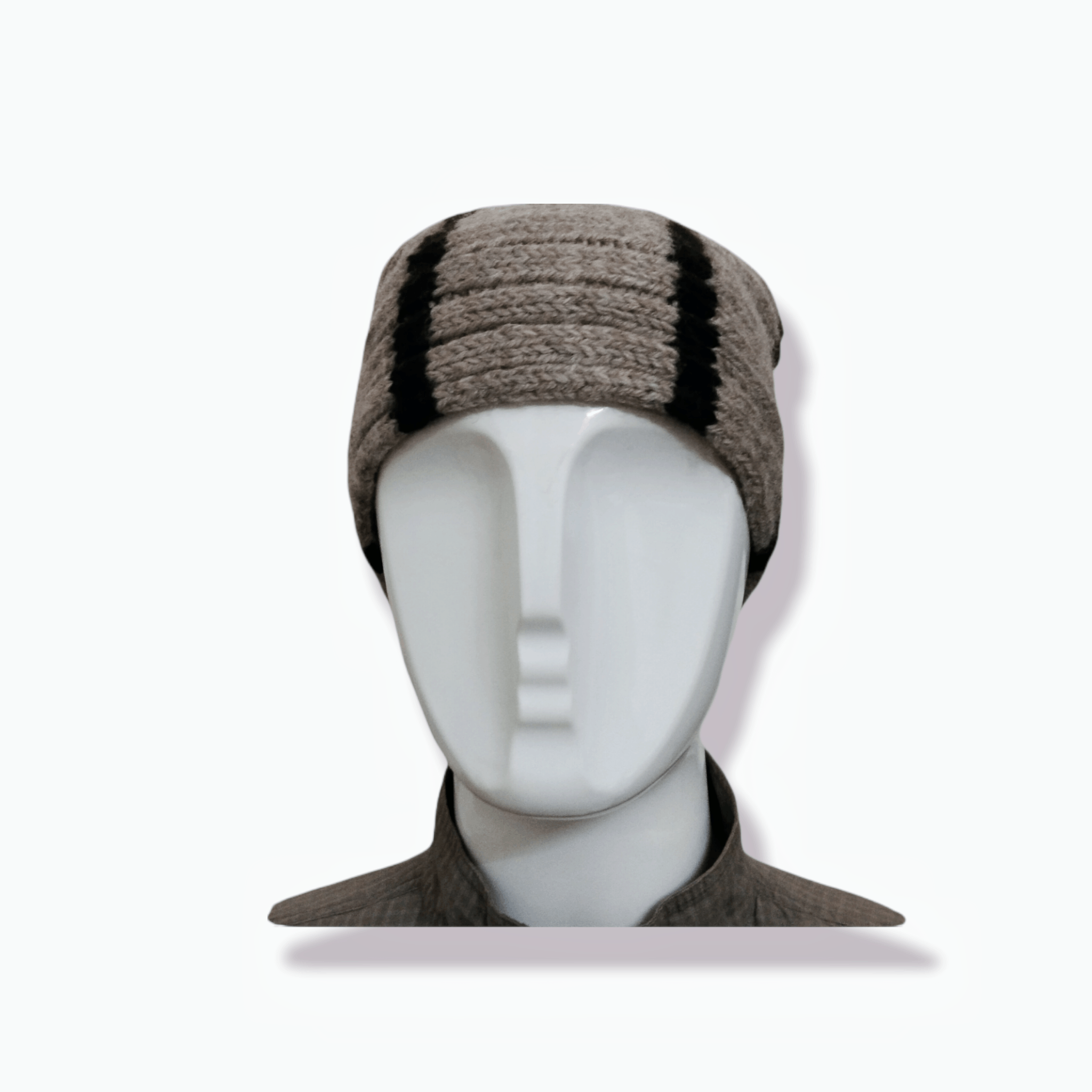 Japanese Brand VERSATILE ROLLED KNITTED WOOL BEANIE HAT Size ONE SIZE - 8 Thumbnail