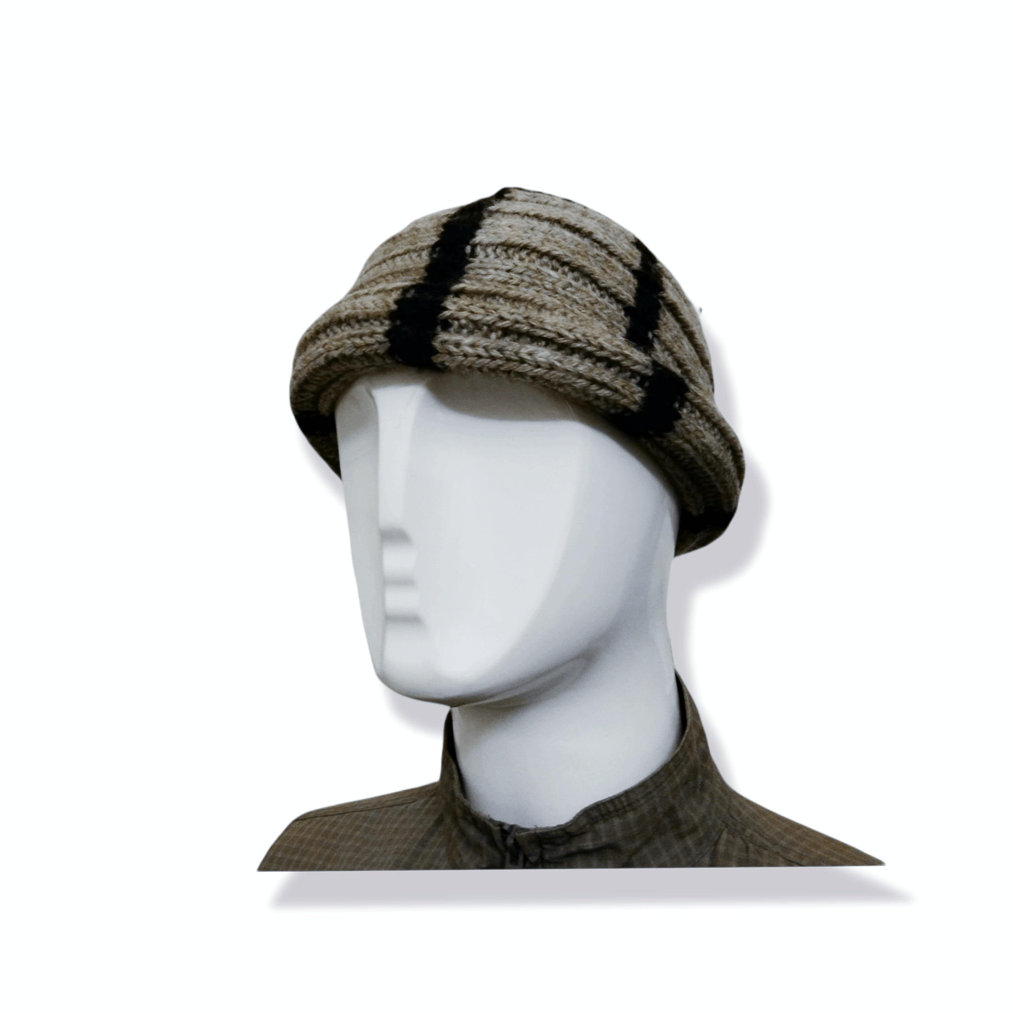 Japanese Brand VERSATILE ROLLED KNITTED WOOL BEANIE HAT Size ONE SIZE - 13 Thumbnail