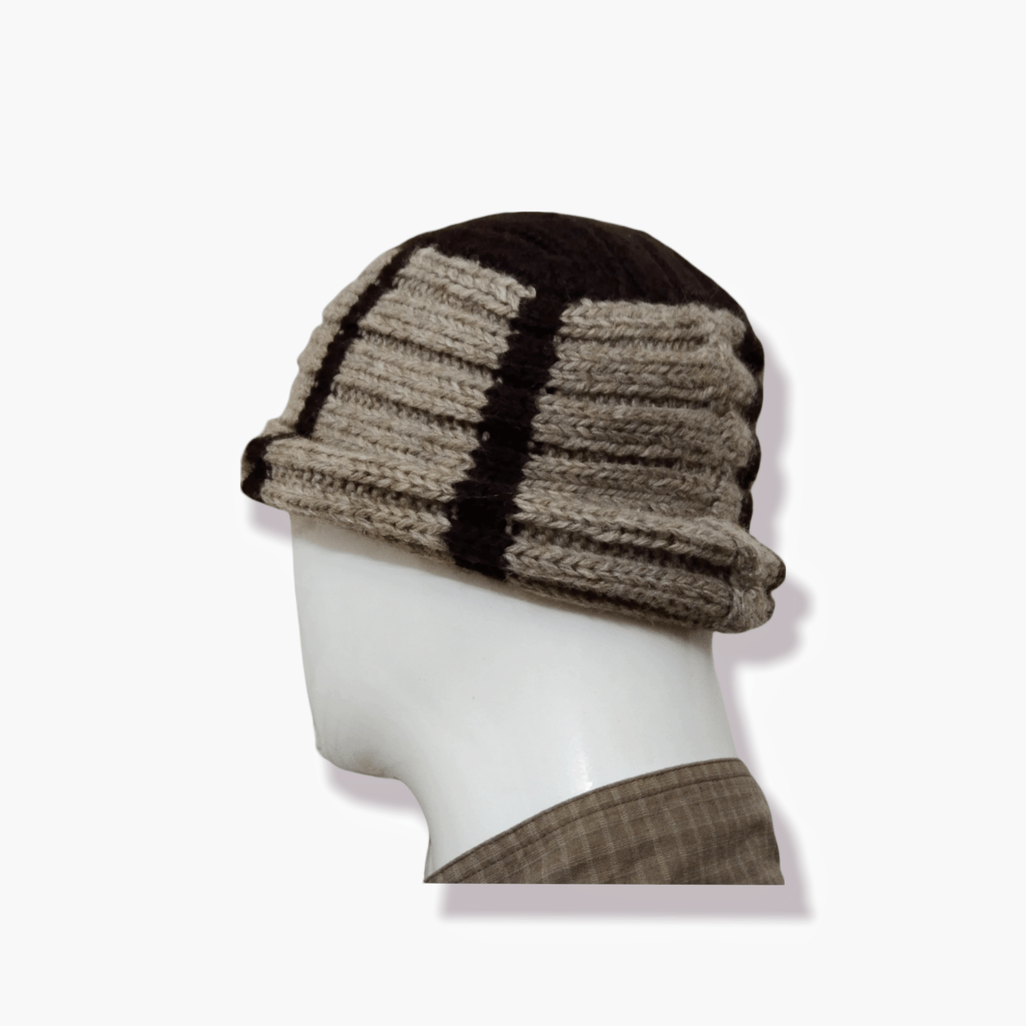 Japanese Brand VERSATILE ROLLED KNITTED WOOL BEANIE HAT Size ONE SIZE - 16 Thumbnail