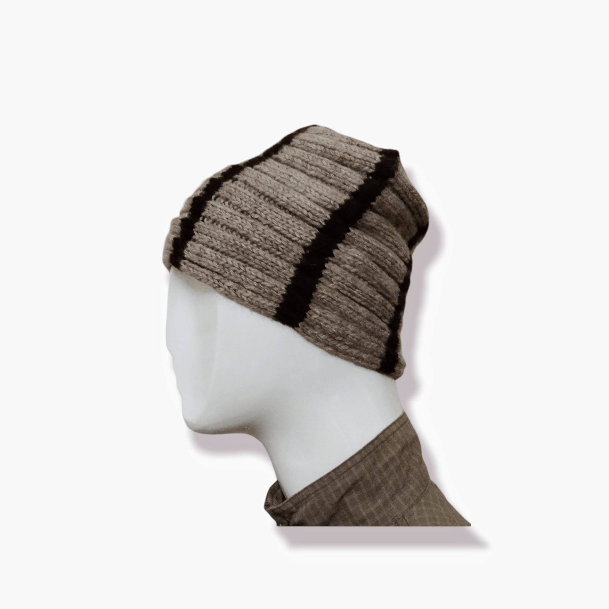 Japanese Brand VERSATILE ROLLED KNITTED WOOL BEANIE HAT Size ONE SIZE - 4 Thumbnail