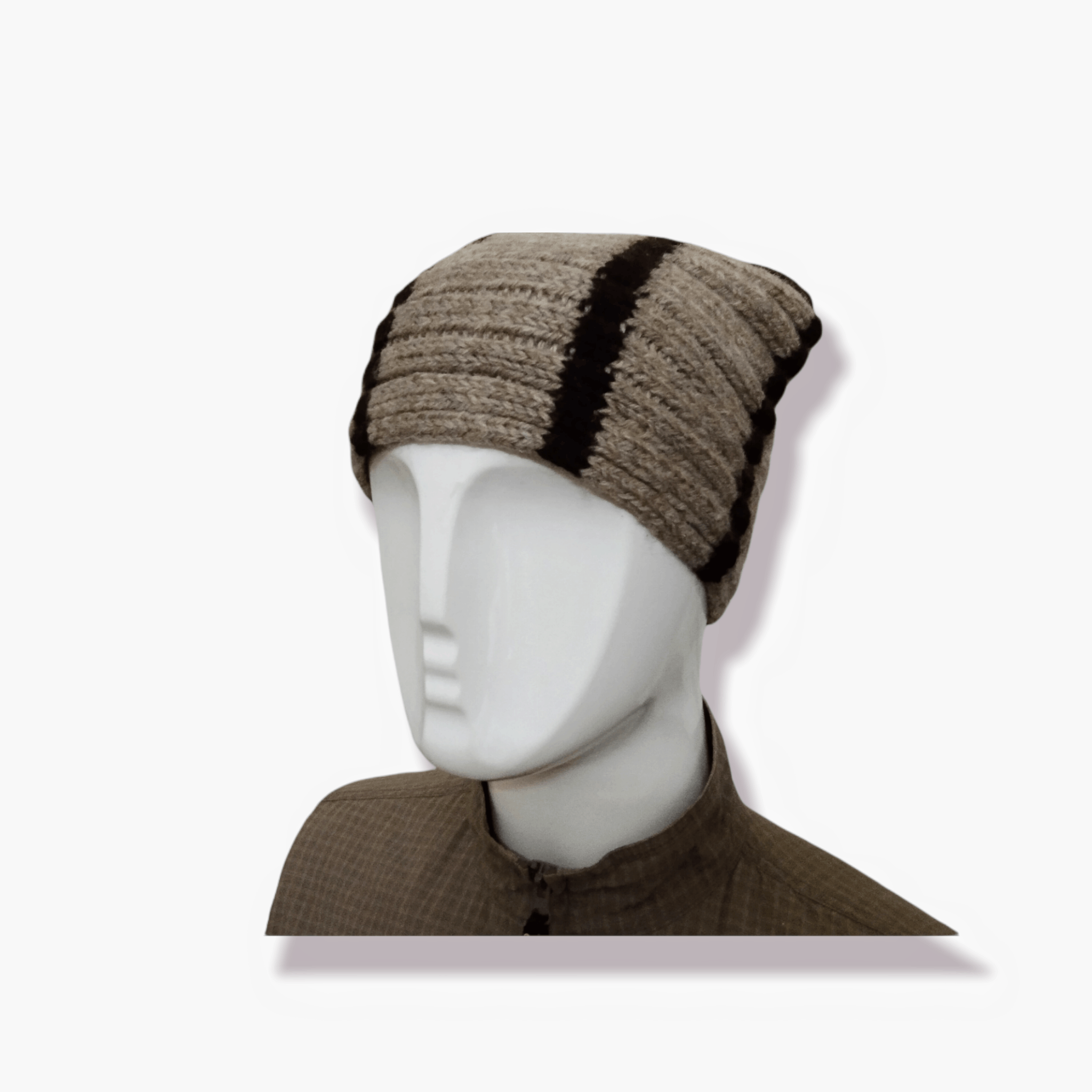 Japanese Brand VERSATILE ROLLED KNITTED WOOL BEANIE HAT Size ONE SIZE - 9 Thumbnail