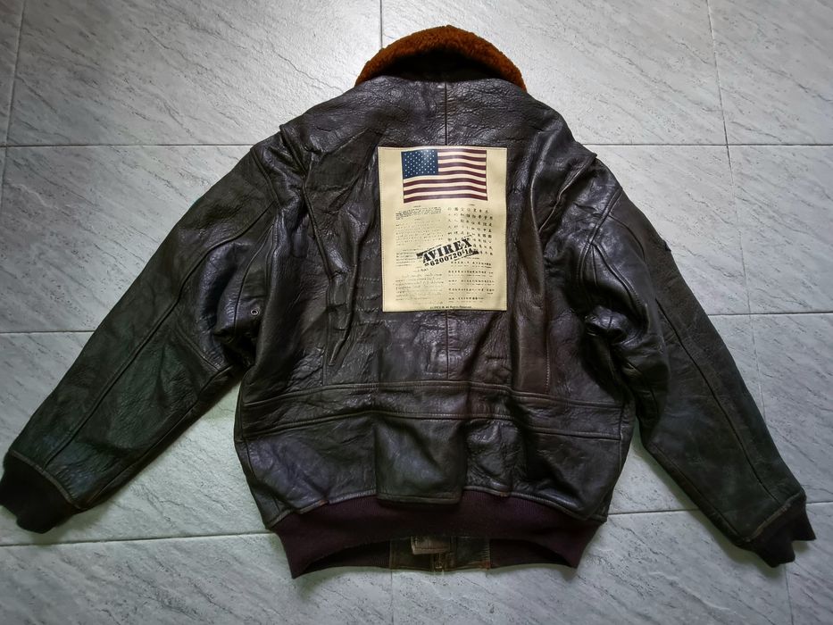 Genuine Leather AVIREX TOP GUN LEATHER G-1 Jacket Rare schott north ...