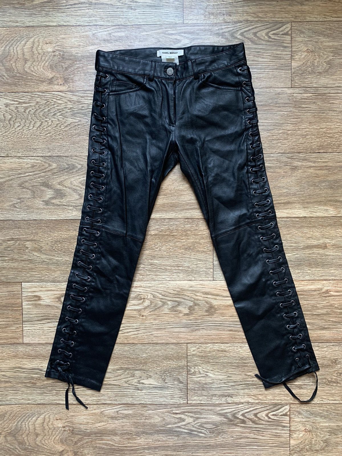 Pre-Loved Isabel Marant X H&M Red Moto Pants