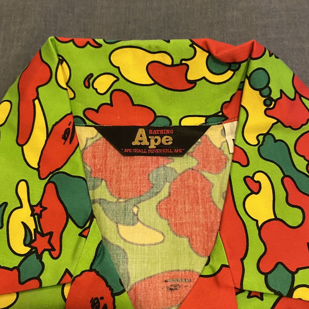 Bape × Nigo New Bape Psyche Camo Button Up Shirt Mediun Size US M / EU 48-50 / 2 - 2 Thumbnail