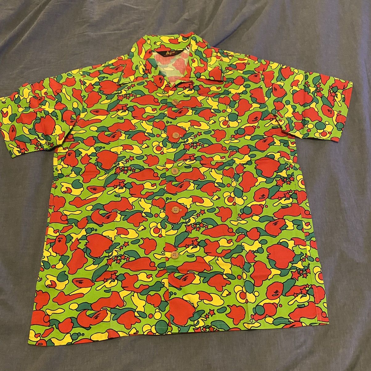 Bape × Nigo New Bape Psyche Camo Button Up Shirt Mediun Size US M / EU 48-50 / 2 - 1 Thumbnail