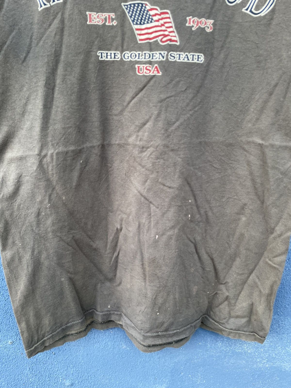 Vintage Vtg Hollywood The Golden State USA Tee x Fruit Of The Loom Size US S / EU 44-46 / 1 - 7 Thumbnail