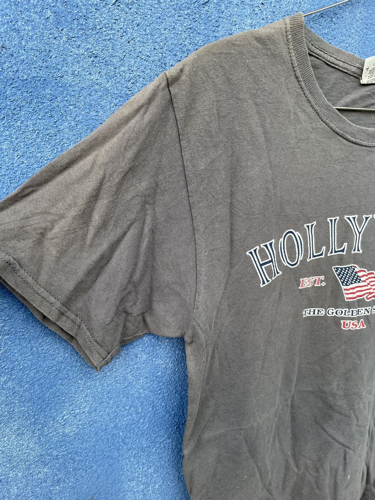 Vintage Vtg Hollywood The Golden State USA Tee x Fruit Of The Loom Size US S / EU 44-46 / 1 - 3 Thumbnail