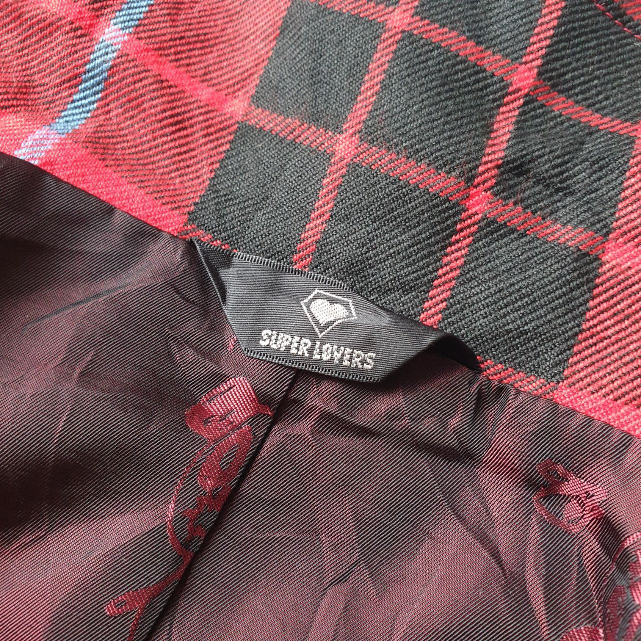 Vintage Super Lovers Tartan Plaid Blazer