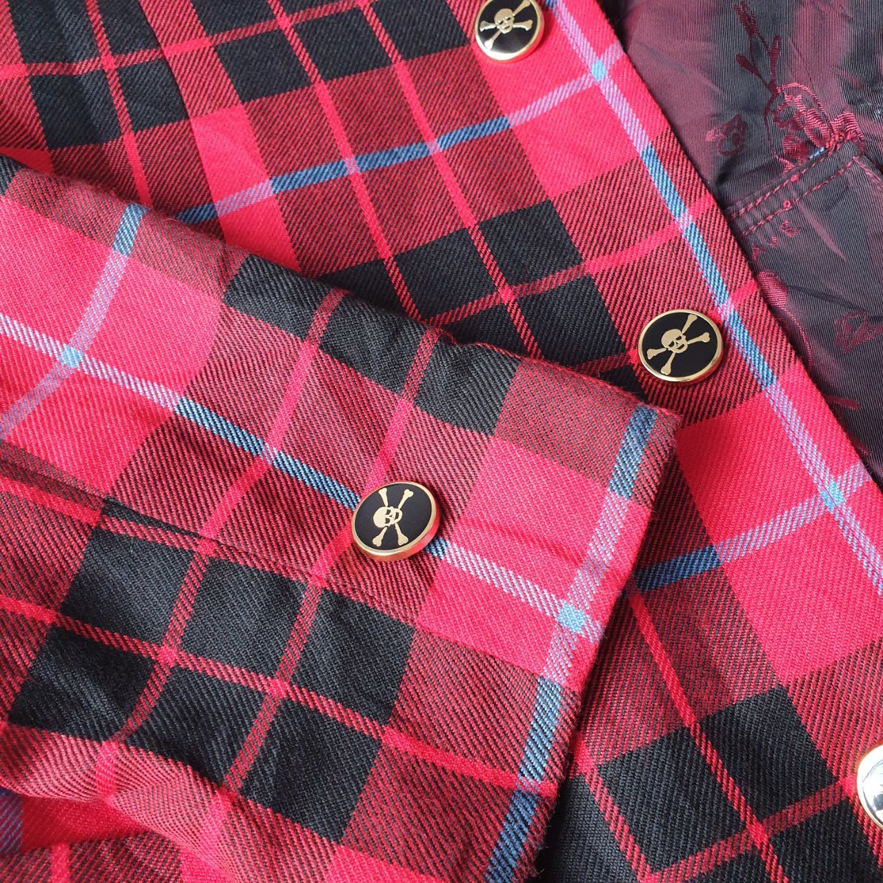Vintage Super Lovers Tartan Plaid Blazer