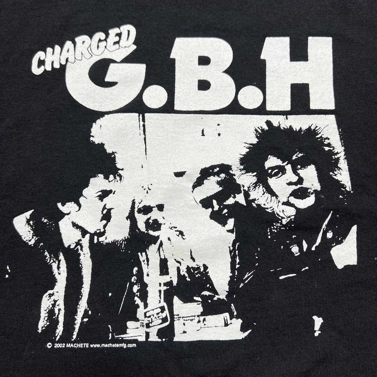 Vintage Vintage 2002 Charged Gbh Punk Rock Band T Shirt Grailed