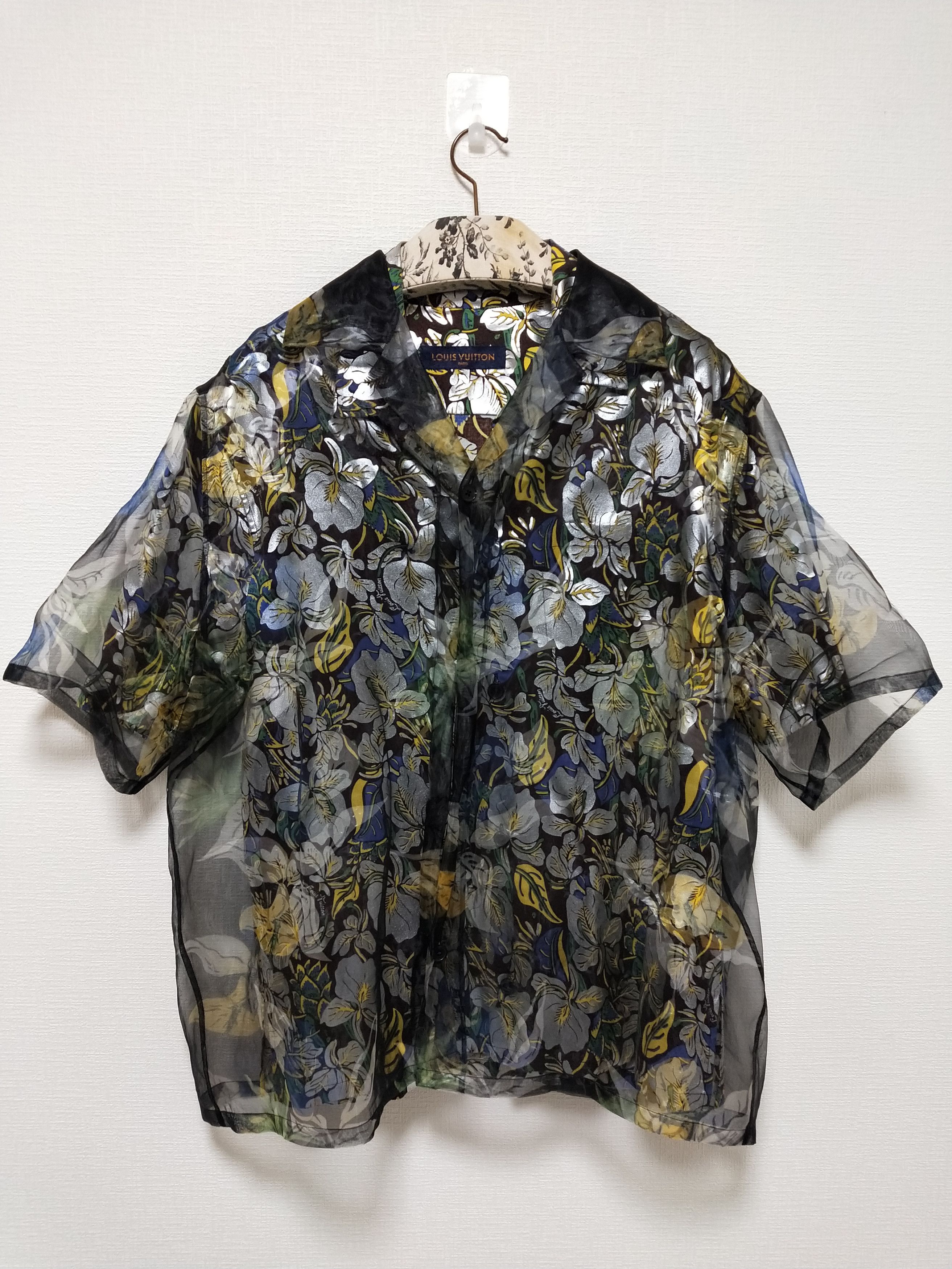 Kim Jones Double Layered Hawaiian Floral Shirt Size US L / EU 52-54 / 3 - 1 Thumbnail