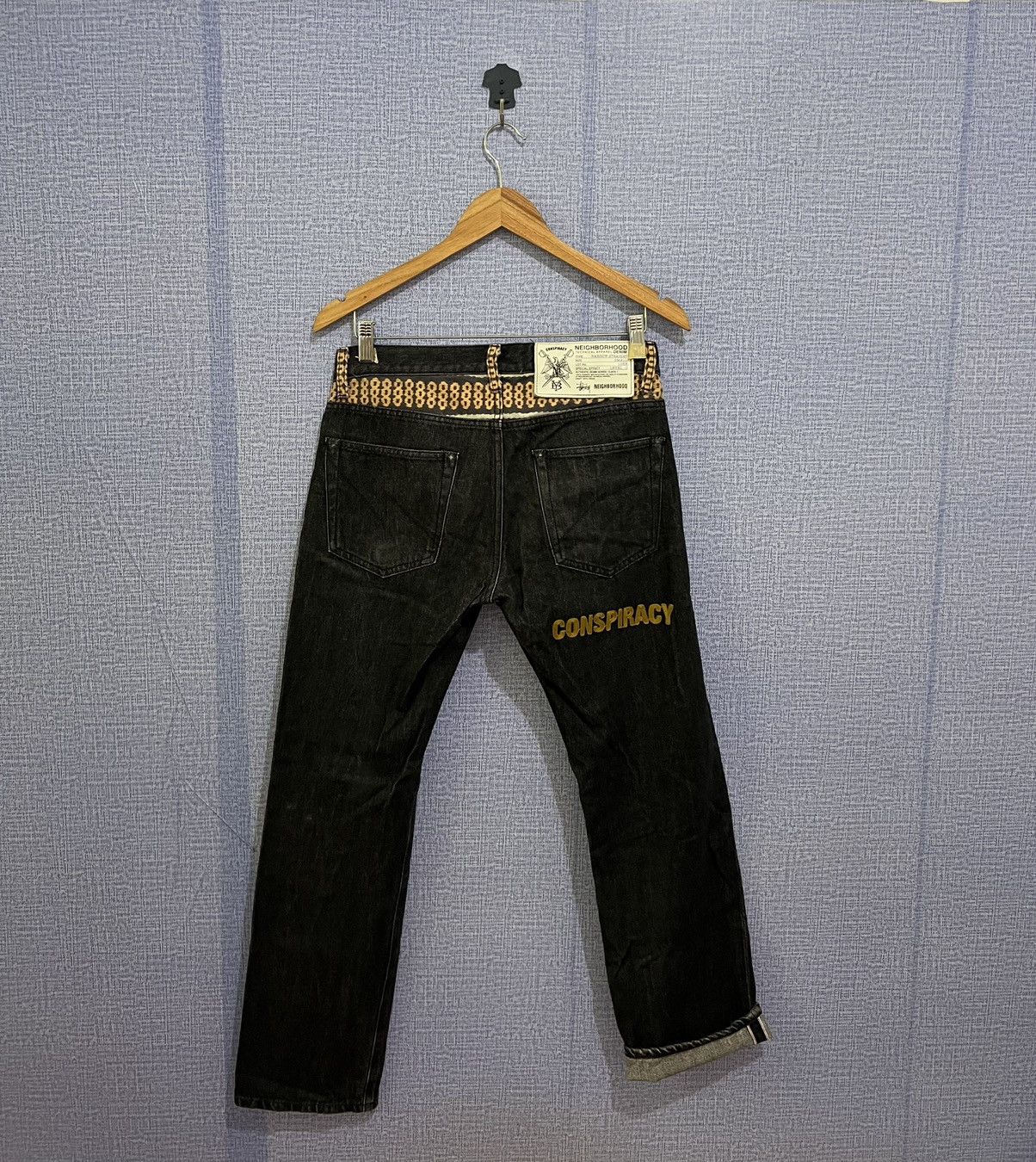 Stussy Neighborhood x stussy x boneyard conspiracy selvedge pants 