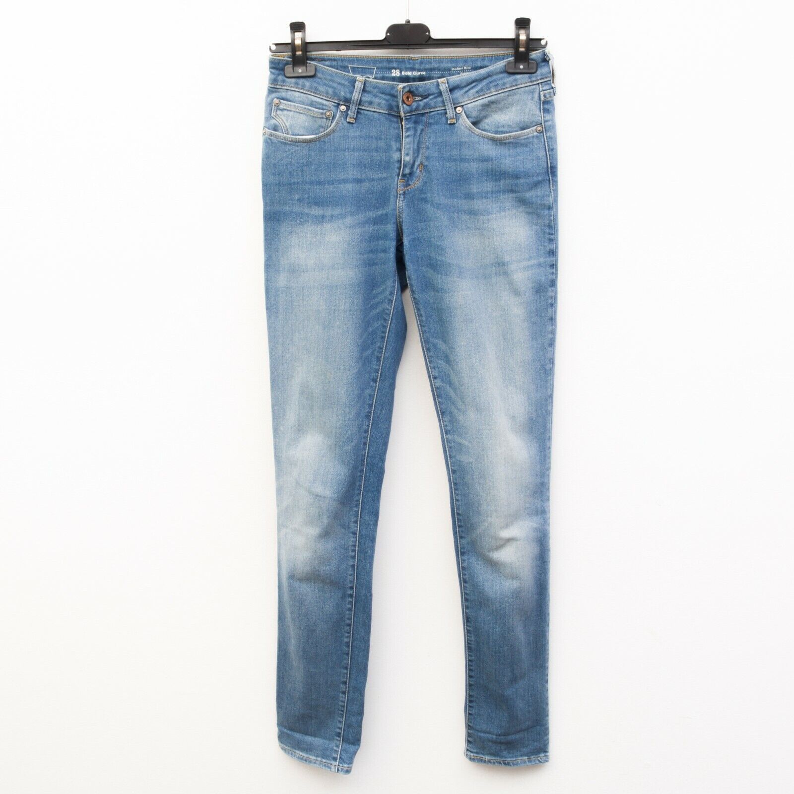 Levi's Modern Rise Skinny Jeans W28 L34 Blue Trousers Zip Up Pants Size 28" / US 6 / IT 42 - 1 Thumbnail