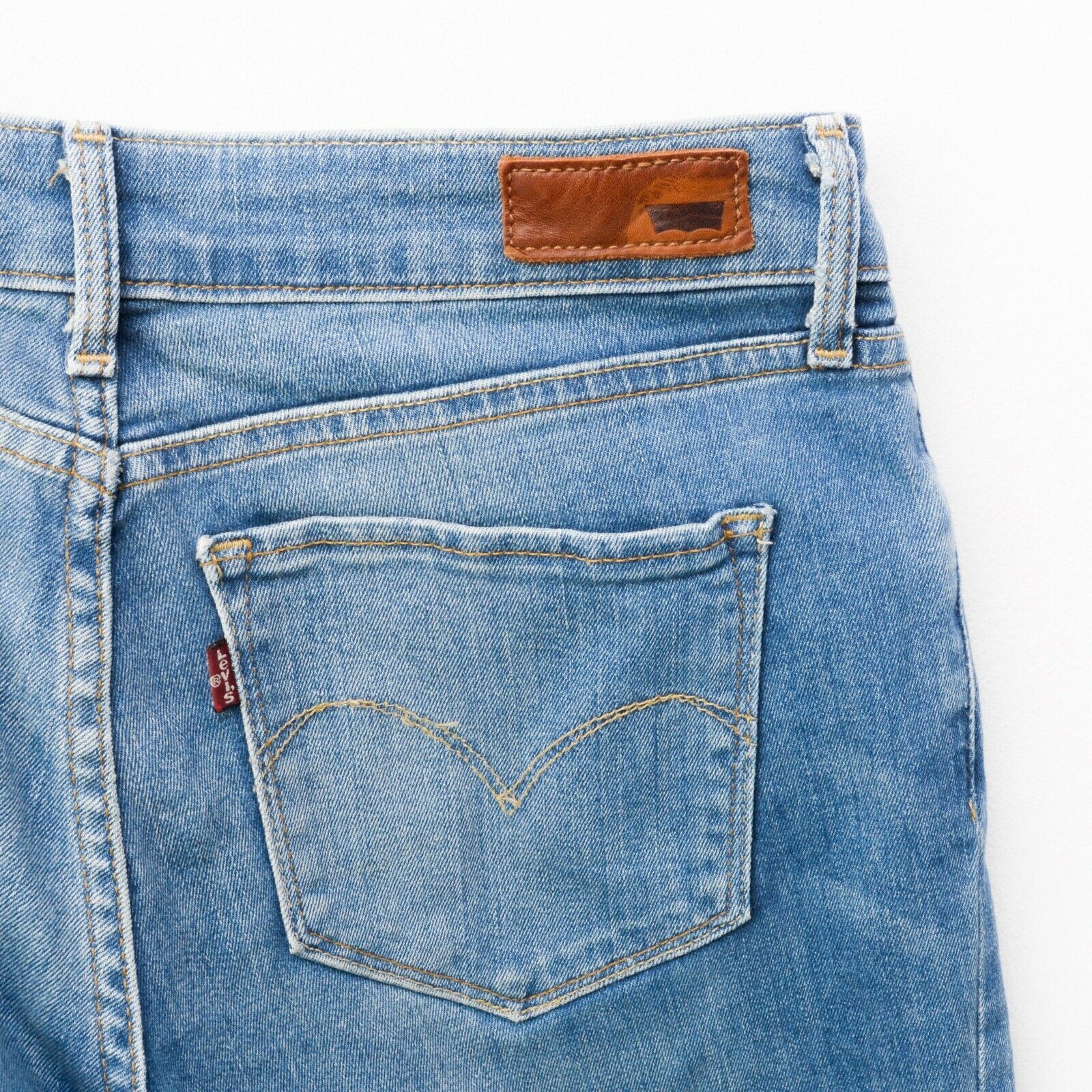 Levi's Modern Rise Skinny Jeans W28 L34 Blue Trousers Zip Up Pants Size 28" / US 6 / IT 42 - 8 Thumbnail