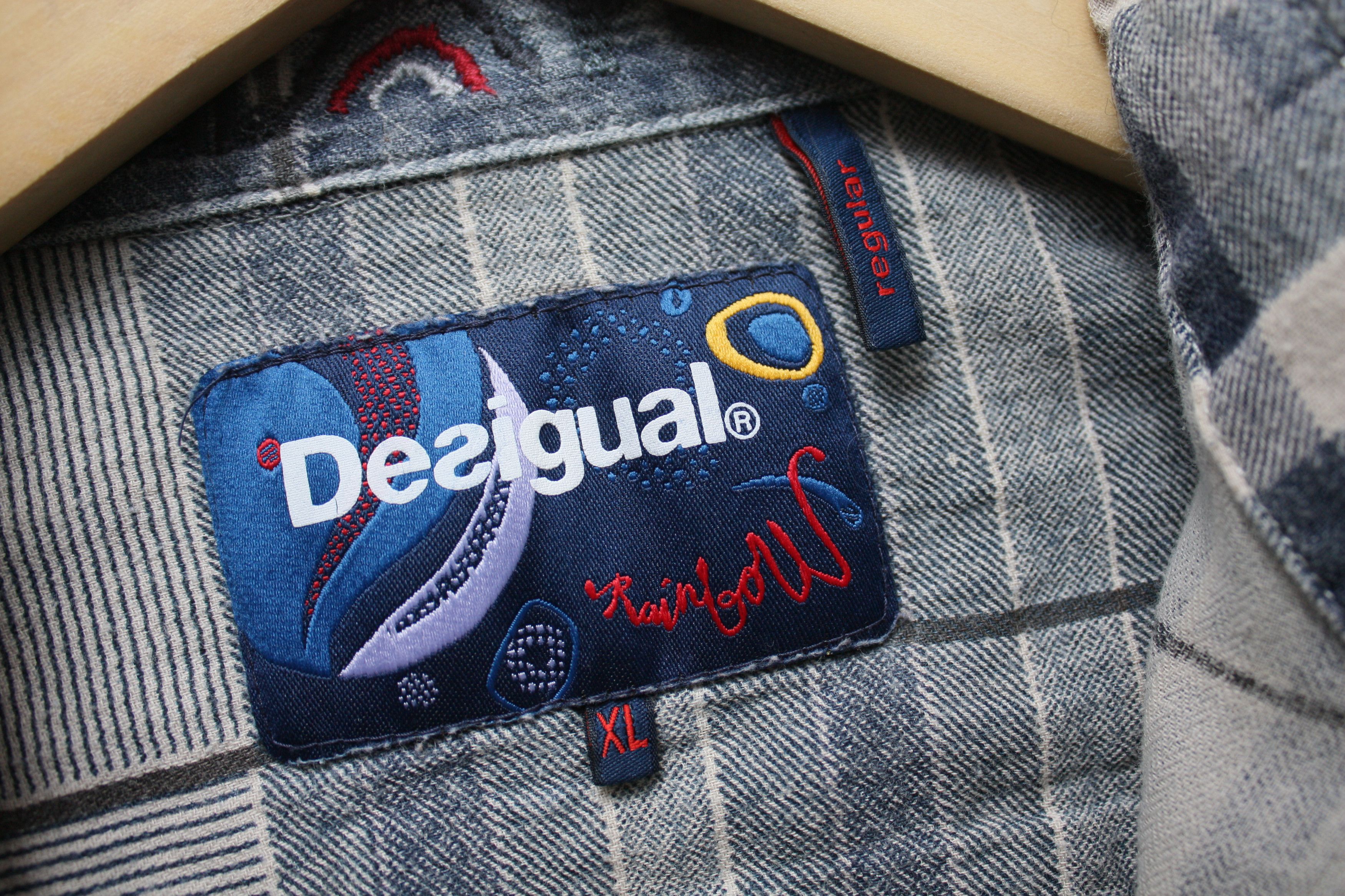 Desigual Desigual Patchwork Checkered Longsleeve Shirt Size US XL / EU 56 / 4 - 4 Thumbnail