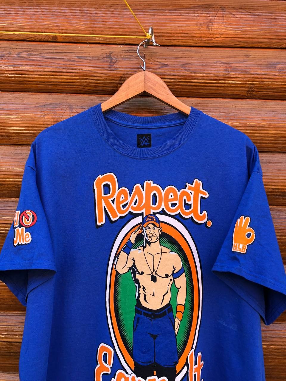 Vintage WWE John Cena Respect Earn It Never Give Up Vintage T-Shirt Size US XL / EU 56 / 4 - 3 Thumbnail