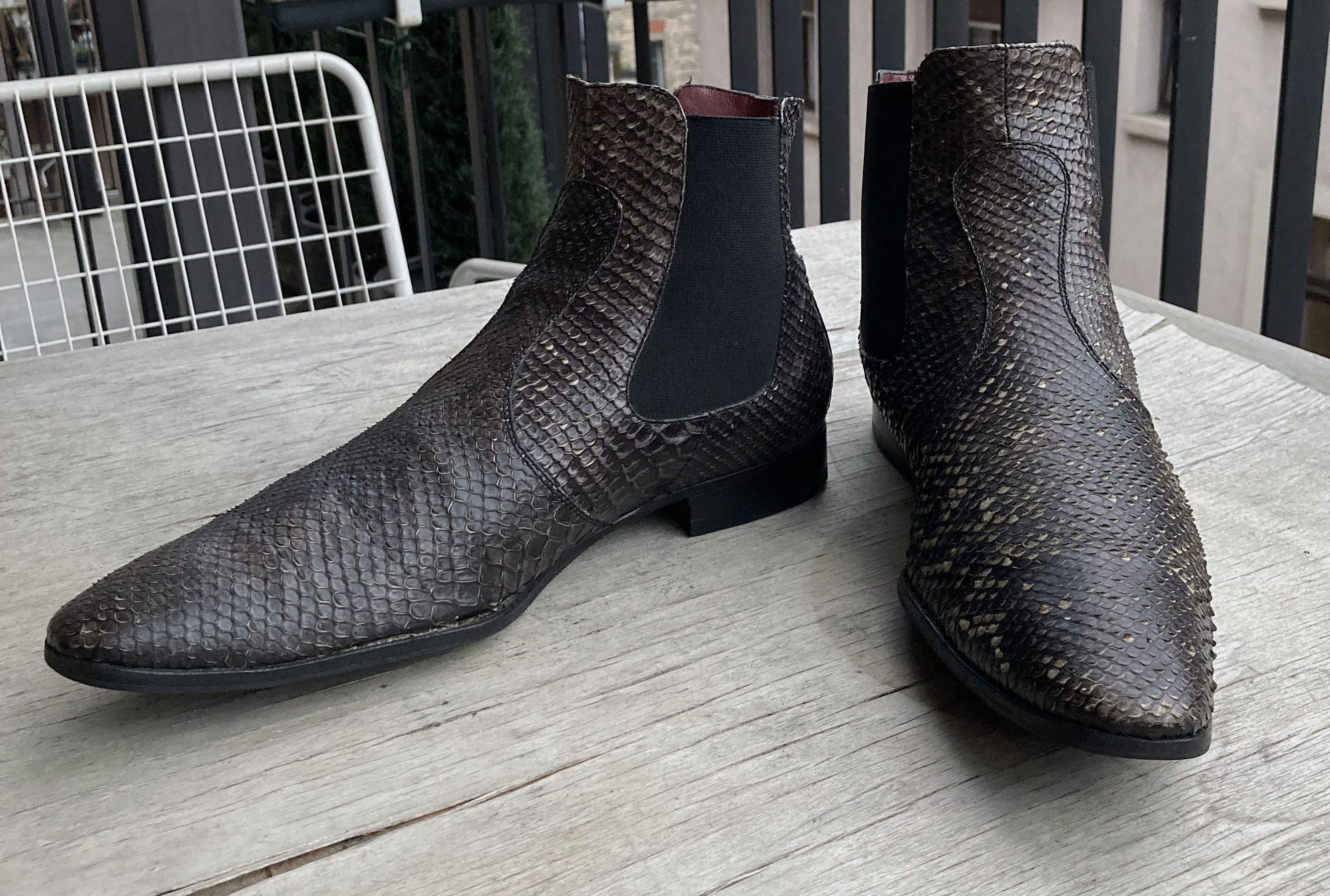 CAZABAT Indie Python Chelsea Boots 43 Slimane Size US 10 / EU 43 - 11 Thumbnail