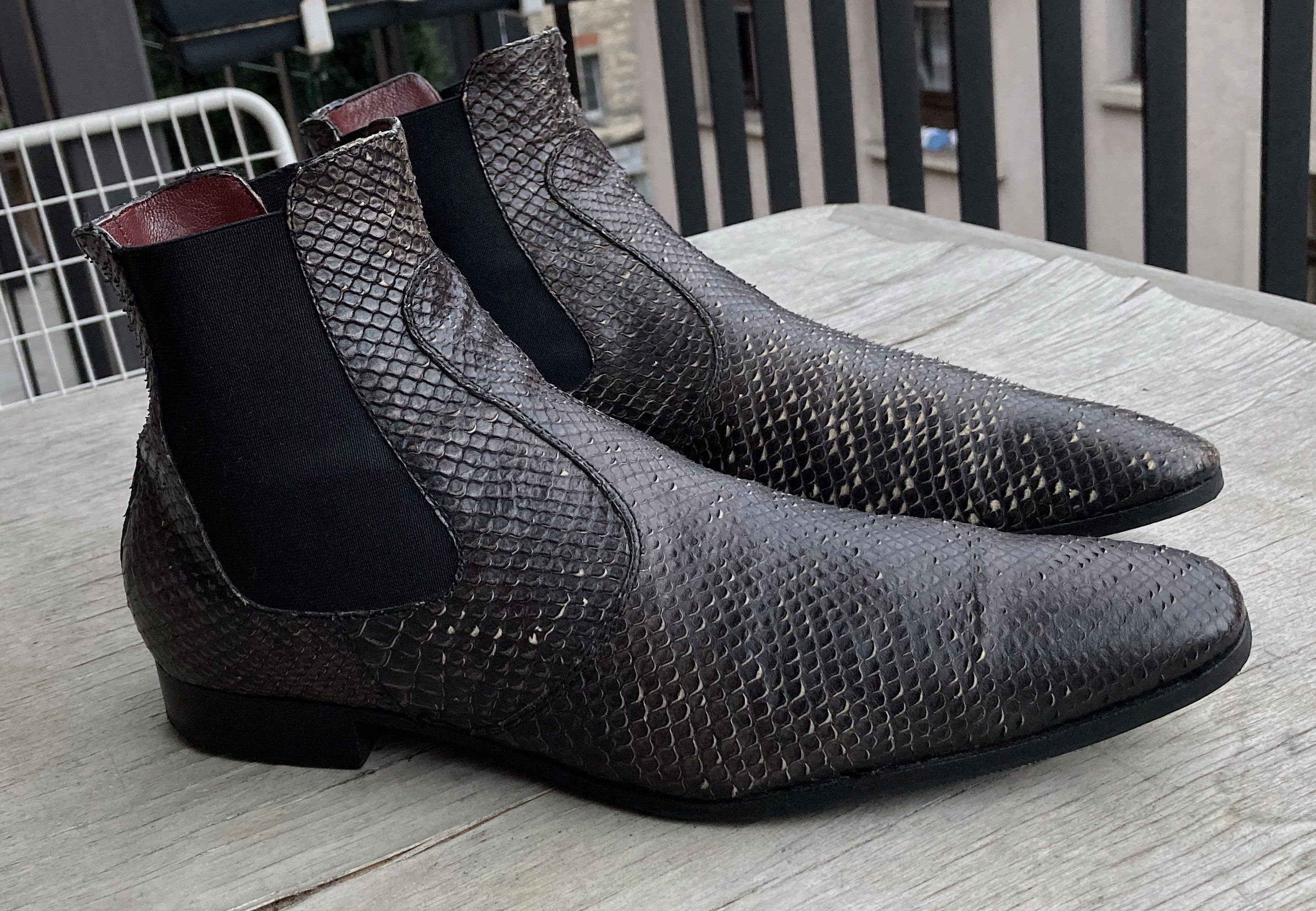 CAZABAT Indie Python Chelsea Boots 43 Slimane Size US 10 / EU 43 - 6 Thumbnail