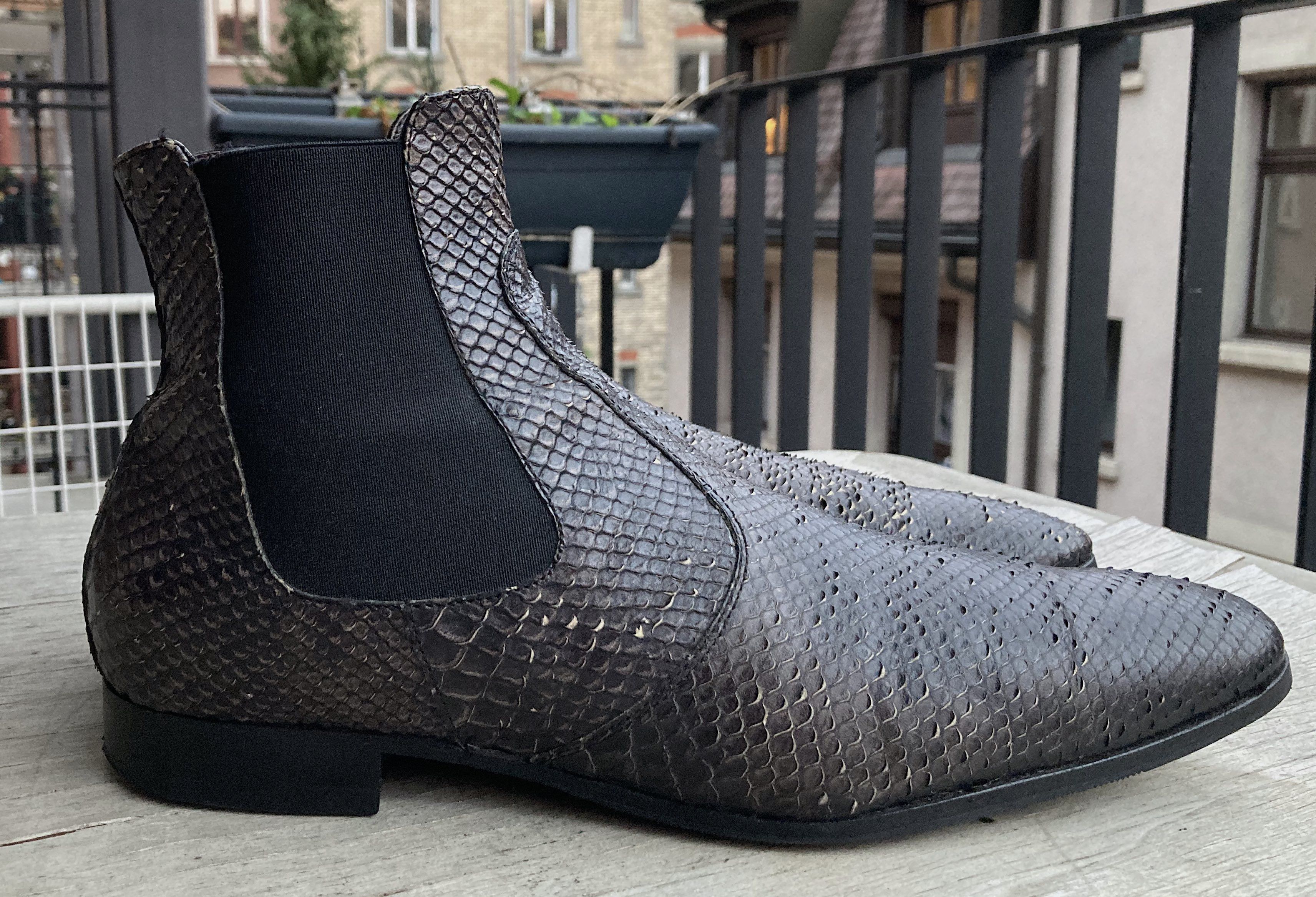 CAZABAT Indie Python Chelsea Boots 43 Slimane Size US 10 / EU 43 - 2 Thumbnail