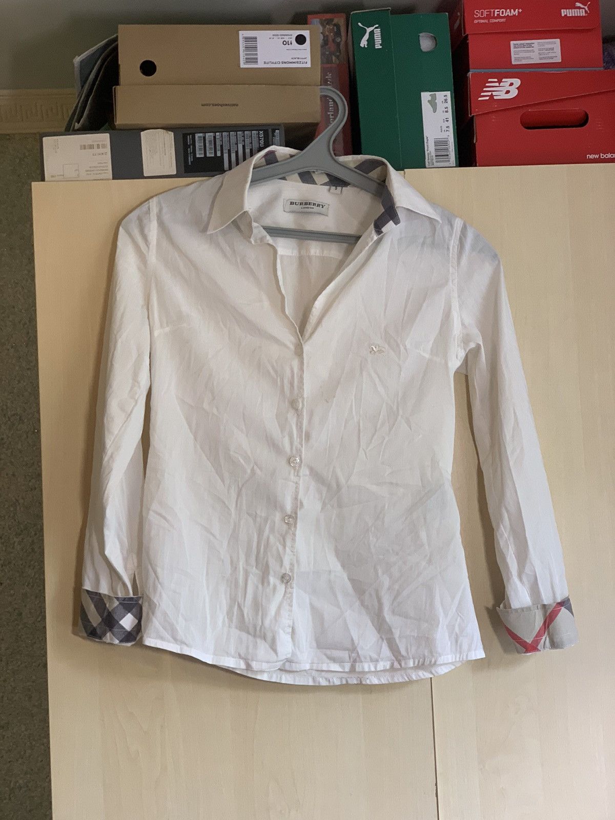 Burberry × Vintage Burberry shirt vintage luxury Size S / US 4 / IT 40 - 1 Thumbnail