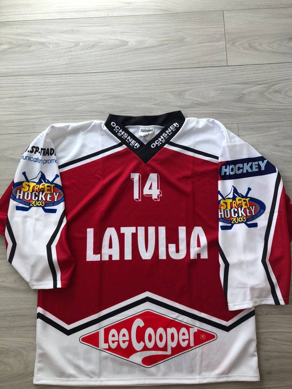 NHL Team Latvia Latvija Ice Hockey Jersey Size US L / EU 52-54 / 3 - 2 Thumbnail
