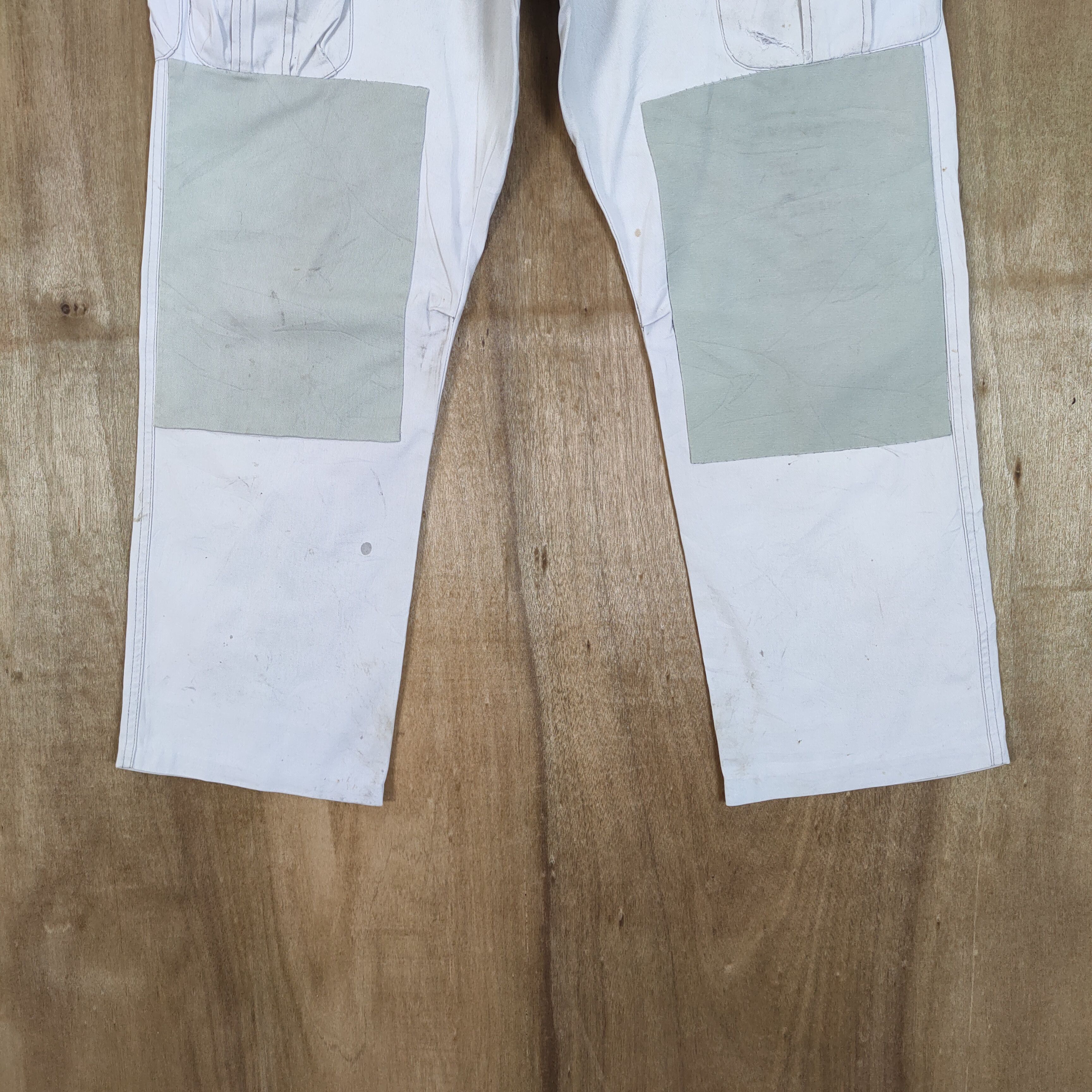 Japanese Brand JAPANESE BRAND DOUBLE KNEE FADED WORKWEAR CARGO PANTS Size US 36 / EU 52 - 3 Thumbnail