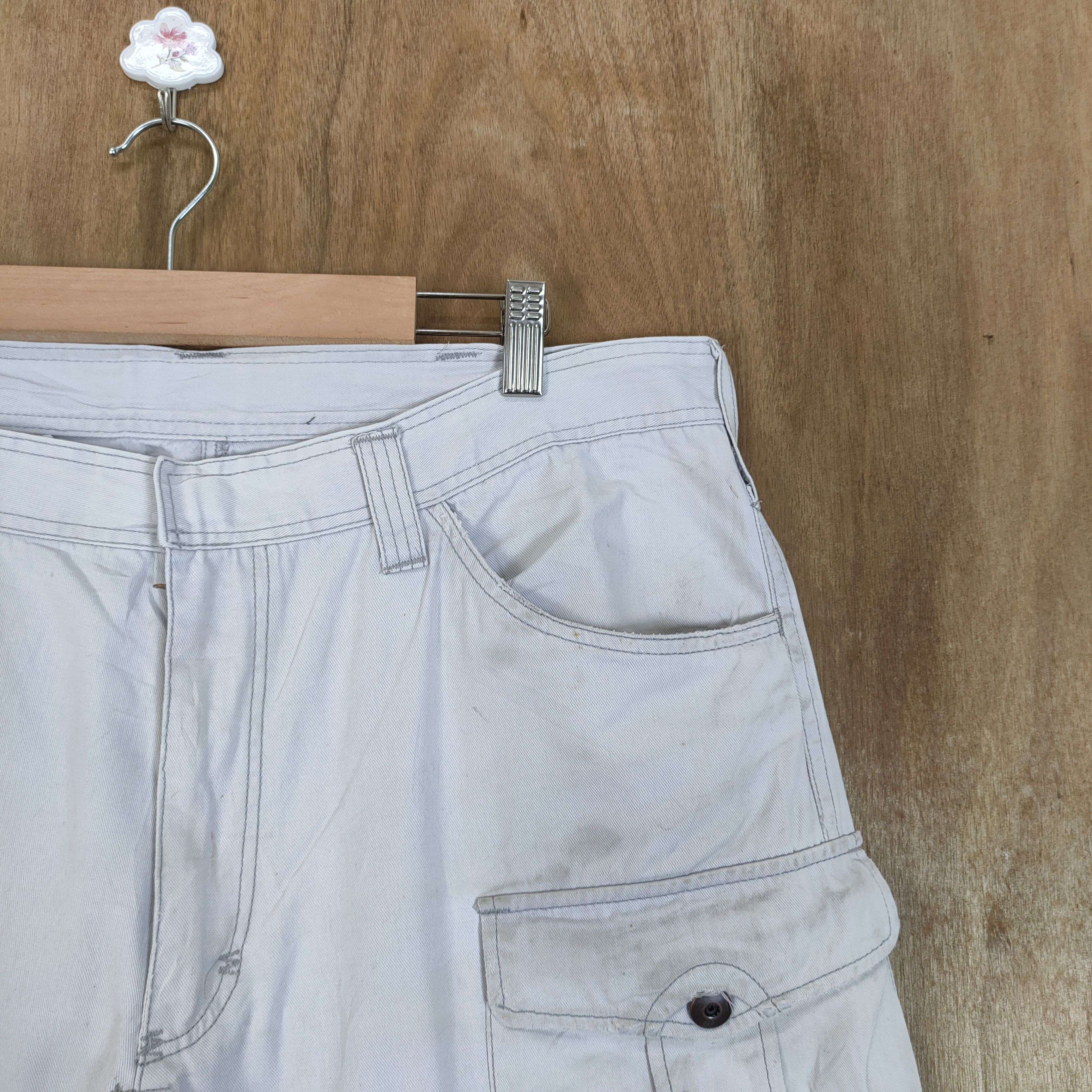 Japanese Brand JAPANESE BRAND DOUBLE KNEE FADED WORKWEAR CARGO PANTS Size US 36 / EU 52 - 6 Thumbnail