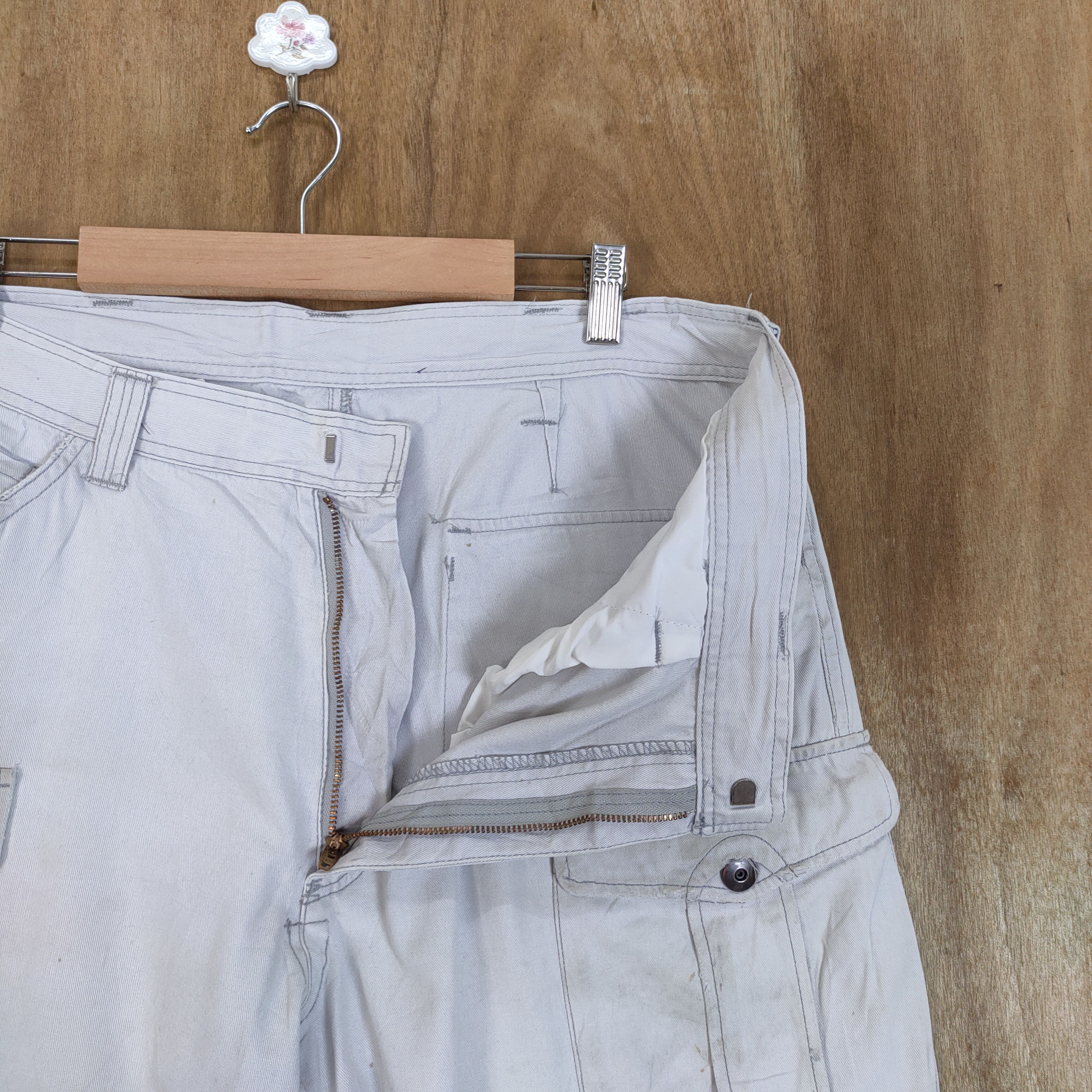 Japanese Brand JAPANESE BRAND DOUBLE KNEE FADED WORKWEAR CARGO PANTS Size US 36 / EU 52 - 13 Thumbnail