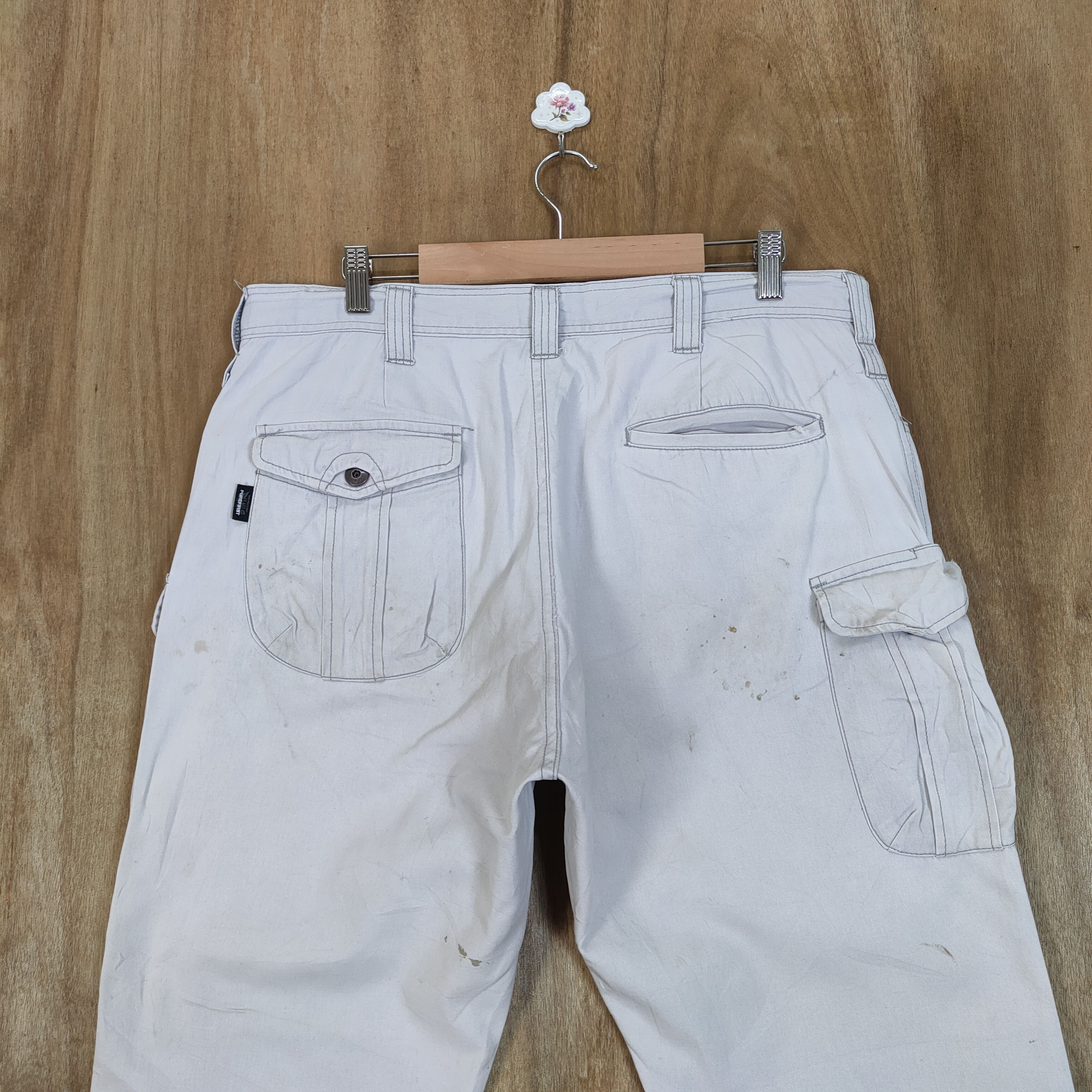 Japanese Brand JAPANESE BRAND DOUBLE KNEE FADED WORKWEAR CARGO PANTS Size US 36 / EU 52 - 8 Thumbnail