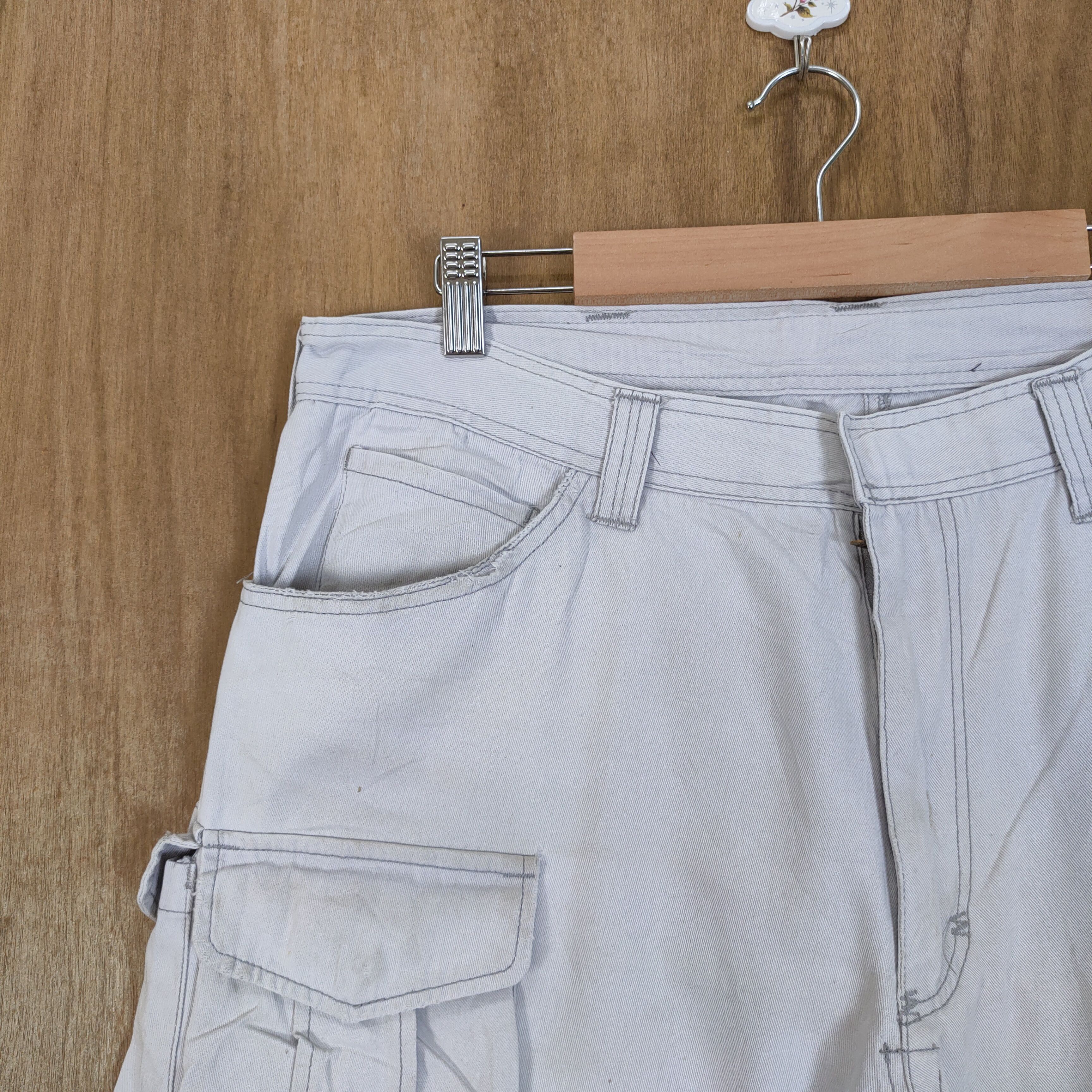 Japanese Brand JAPANESE BRAND DOUBLE KNEE FADED WORKWEAR CARGO PANTS Size US 36 / EU 52 - 5 Thumbnail