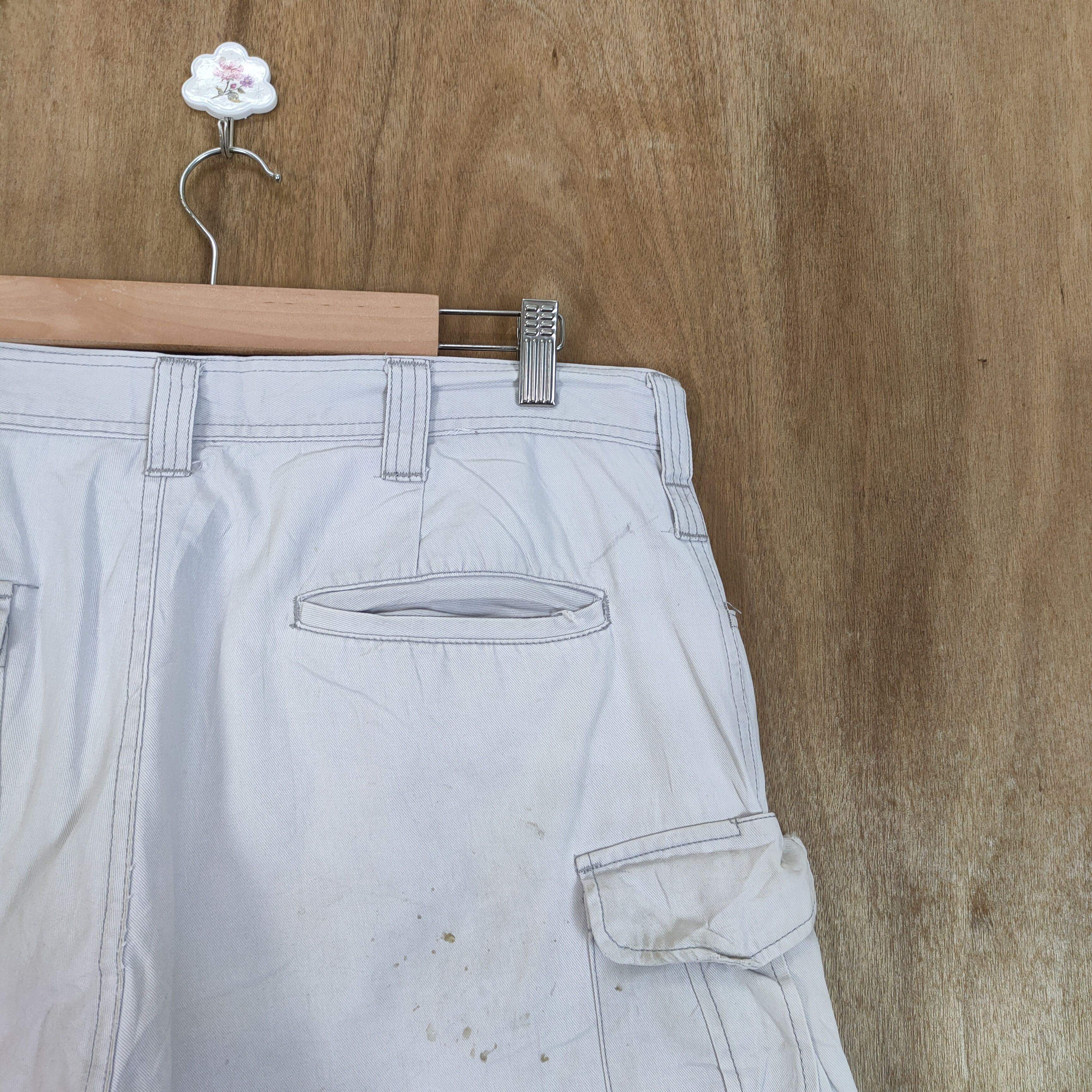 Japanese Brand JAPANESE BRAND DOUBLE KNEE FADED WORKWEAR CARGO PANTS Size US 36 / EU 52 - 10 Thumbnail