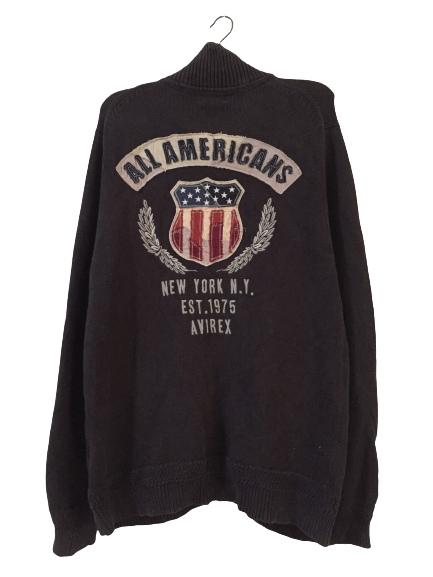 Avirex Vintage Avirex All American Knitwear Jacket Size US XXL / EU 58 / 5 - 1 Thumbnail