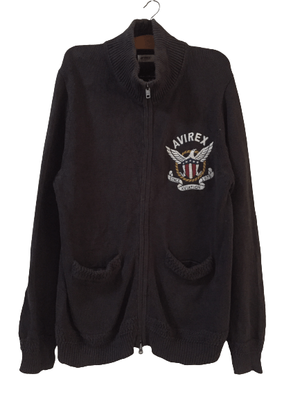 Avirex Vintage Avirex All American Knitwear Jacket Size US XXL / EU 58 / 5 - 5 Thumbnail