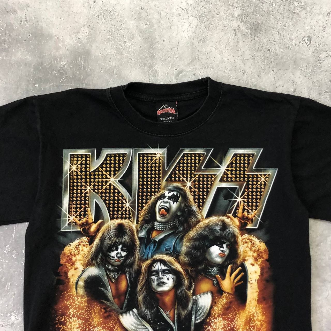 Band Tees Vintage Kiss Band Bootleg T Shirt Black Size M Size US M / EU 48-50 / 2 - 3 Thumbnail