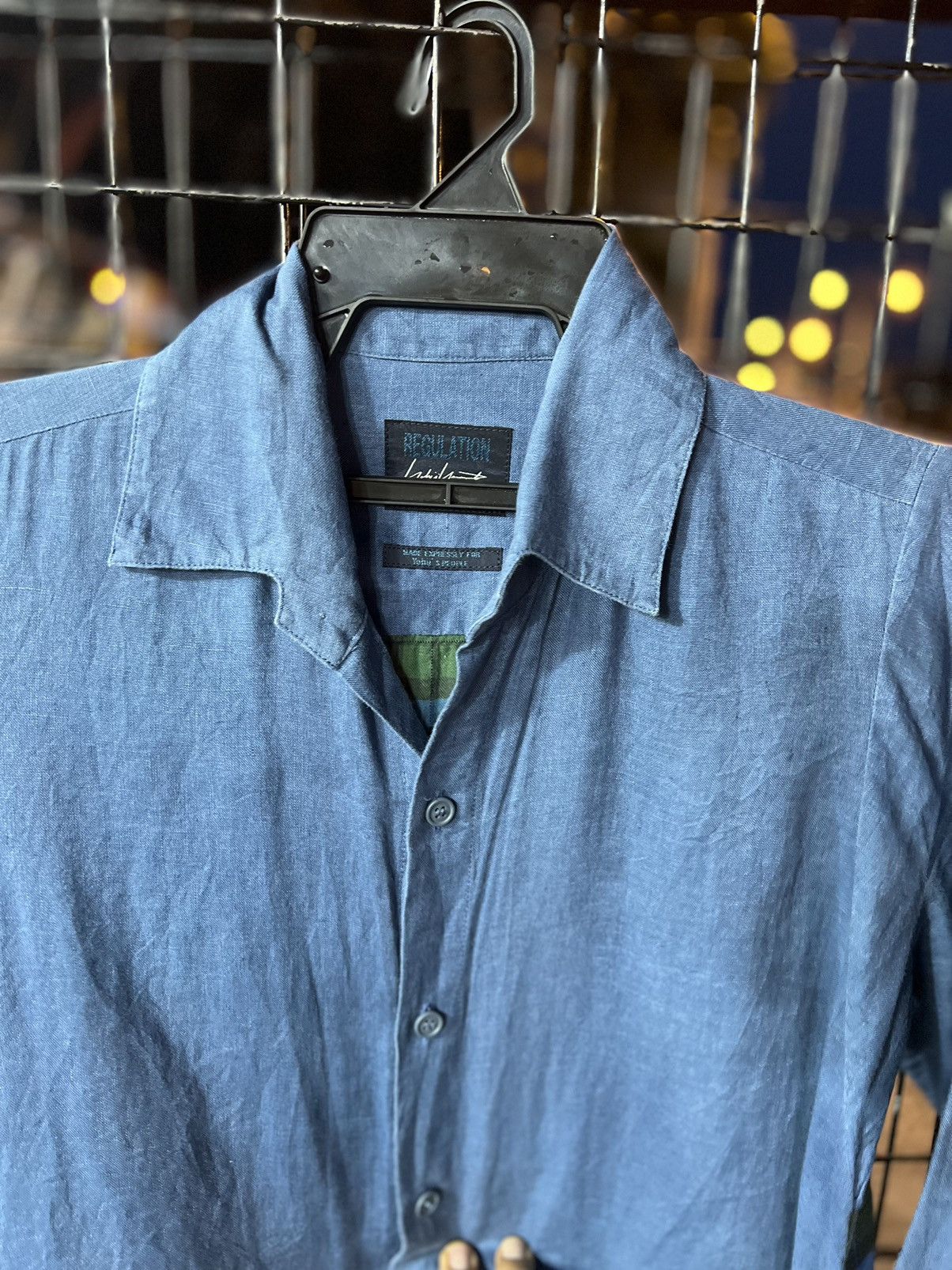 Yohji Yamamoto Yohji Yamamoto regulation tied waist denim dress be sample Size US L / EU 52-54 / 3 - 2 Thumbnail