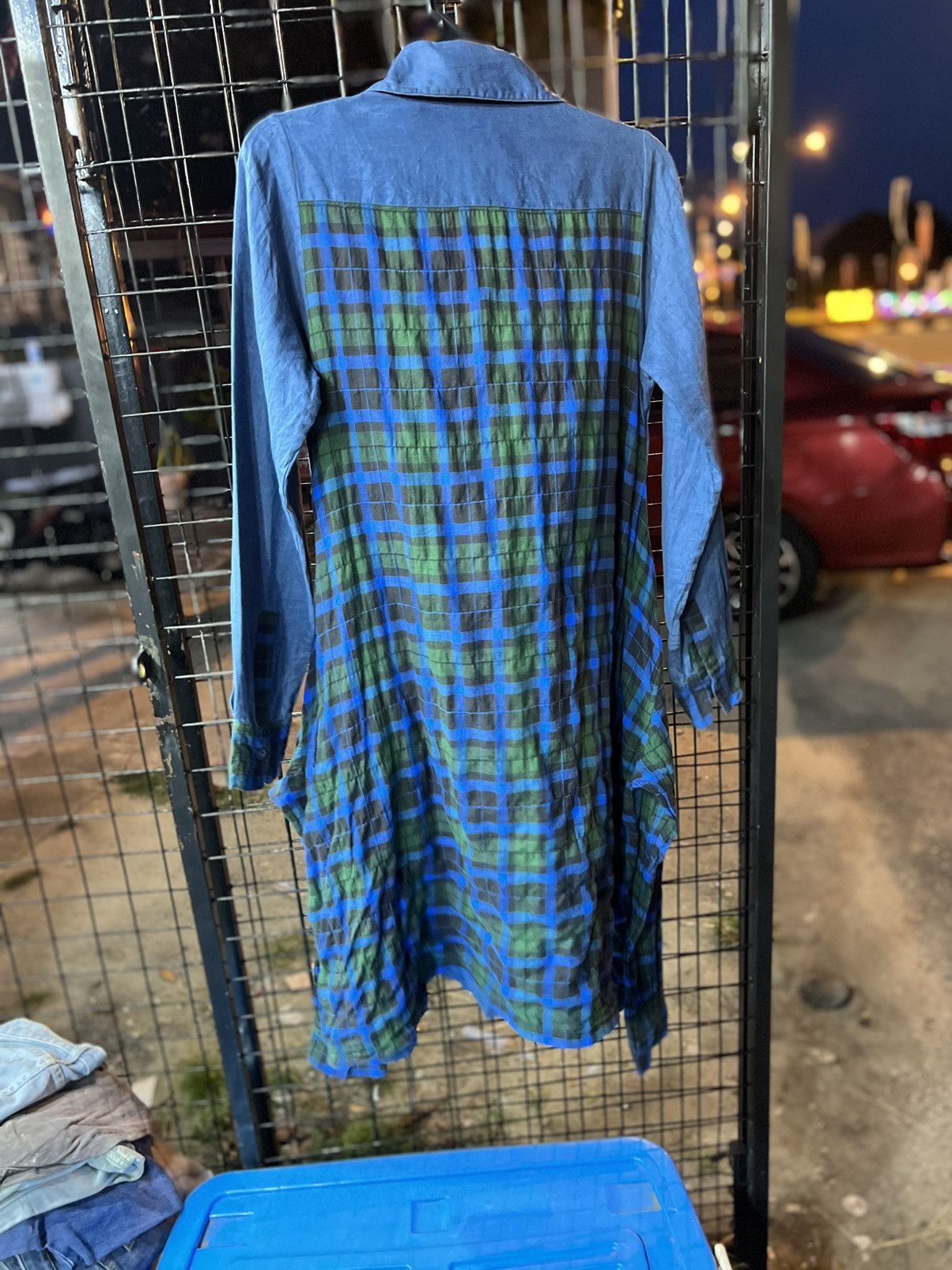 Yohji Yamamoto Yohji Yamamoto regulation tied waist denim dress be sample Size US L / EU 52-54 / 3 - 5 Thumbnail