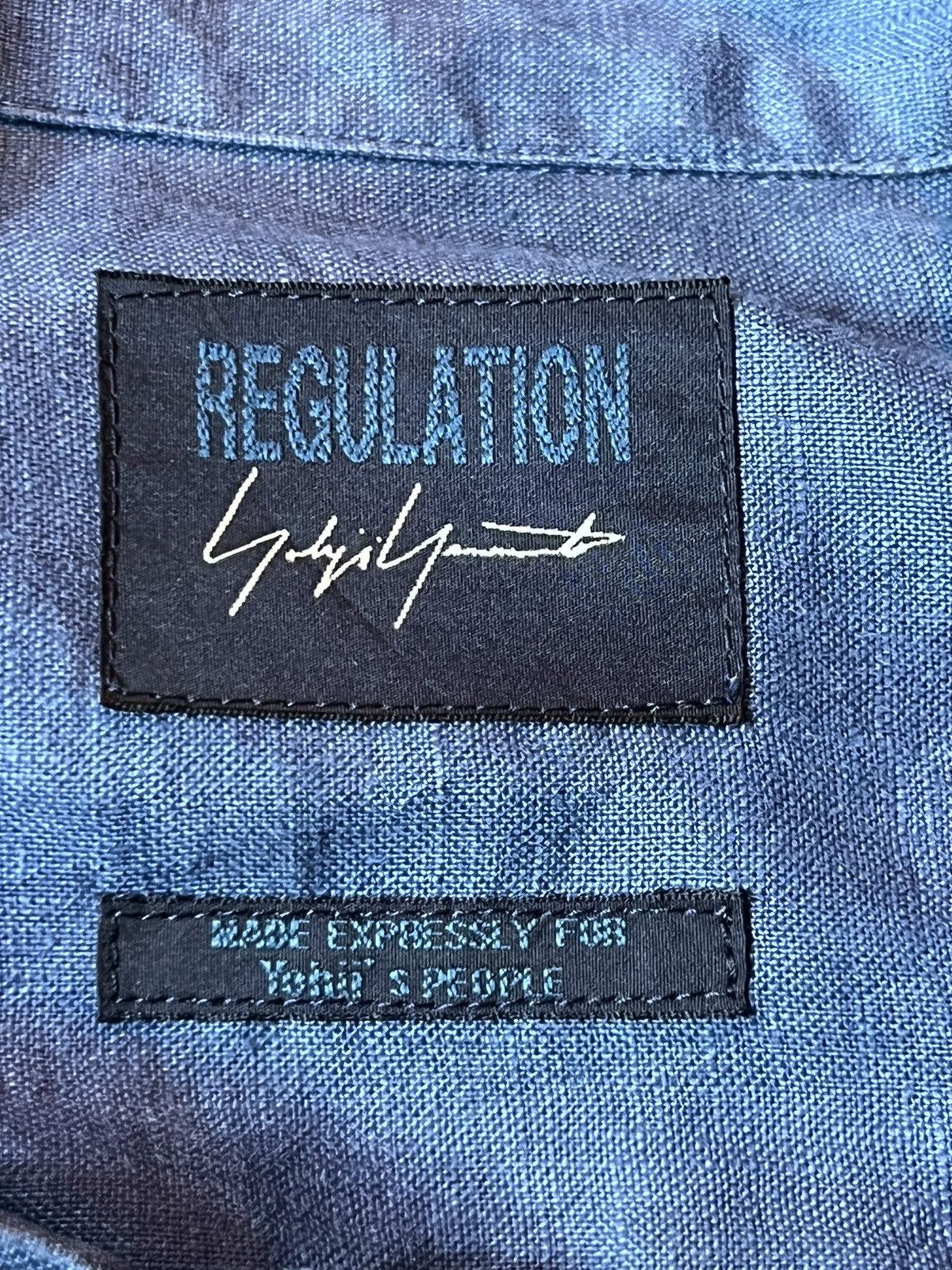 Yohji Yamamoto Yohji Yamamoto regulation tied waist denim dress be sample Size US L / EU 52-54 / 3 - 3 Thumbnail